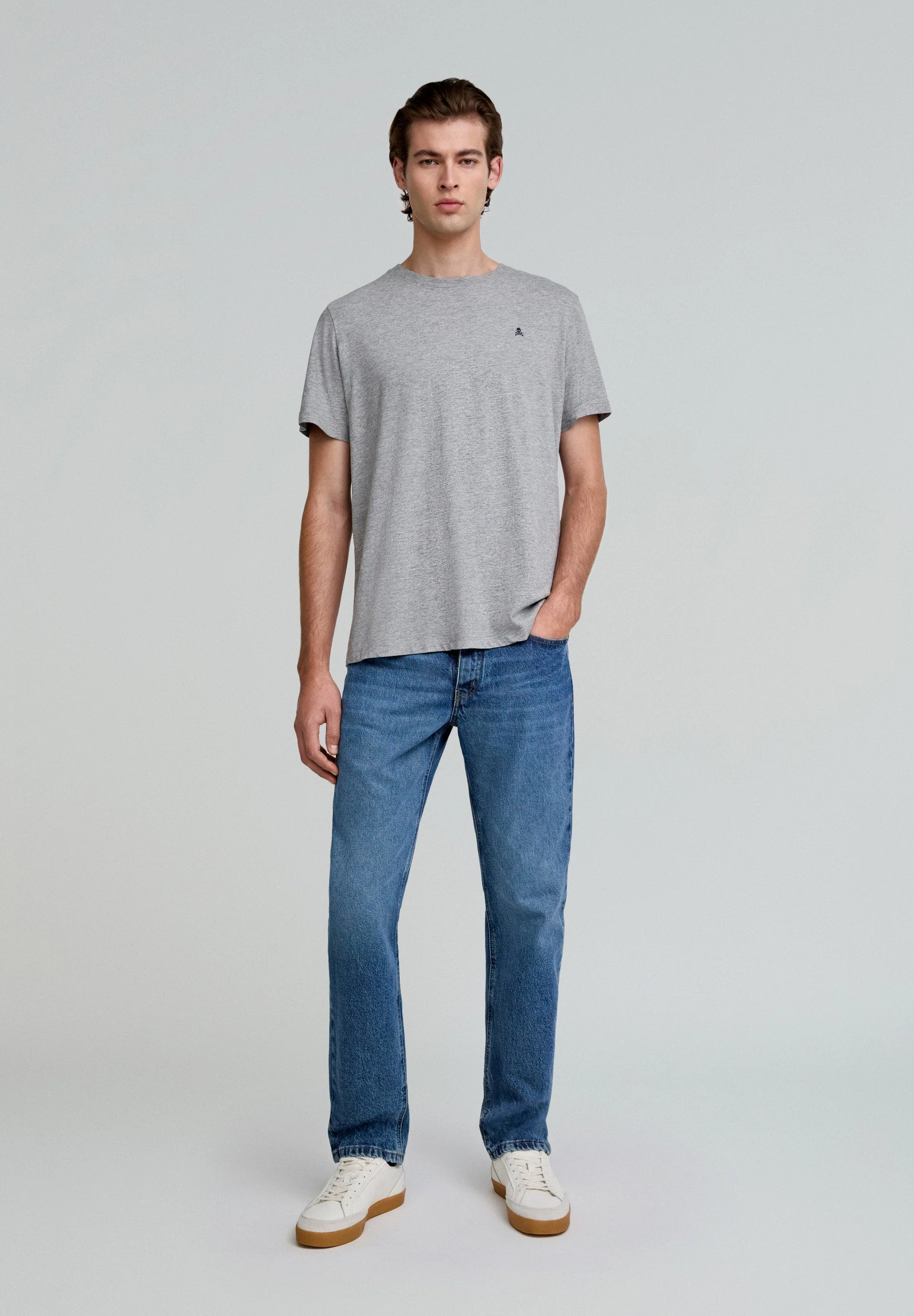 BASIC COTTON SKULL T-SHIRT - Image 2