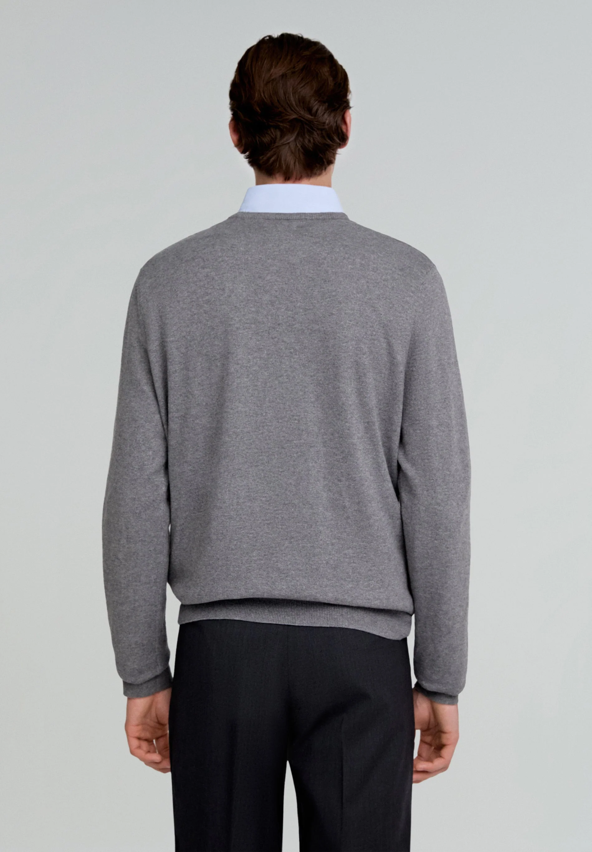 BASIC COTTON EMBROIDERED SWEATER - Image 4
