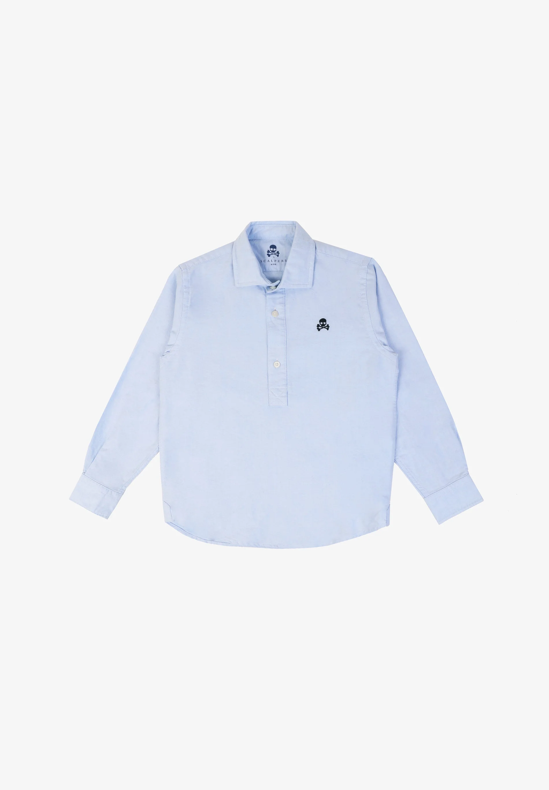 POLO NECK SHIRT WITH CONTRAST SKULL PRINT - Image 6