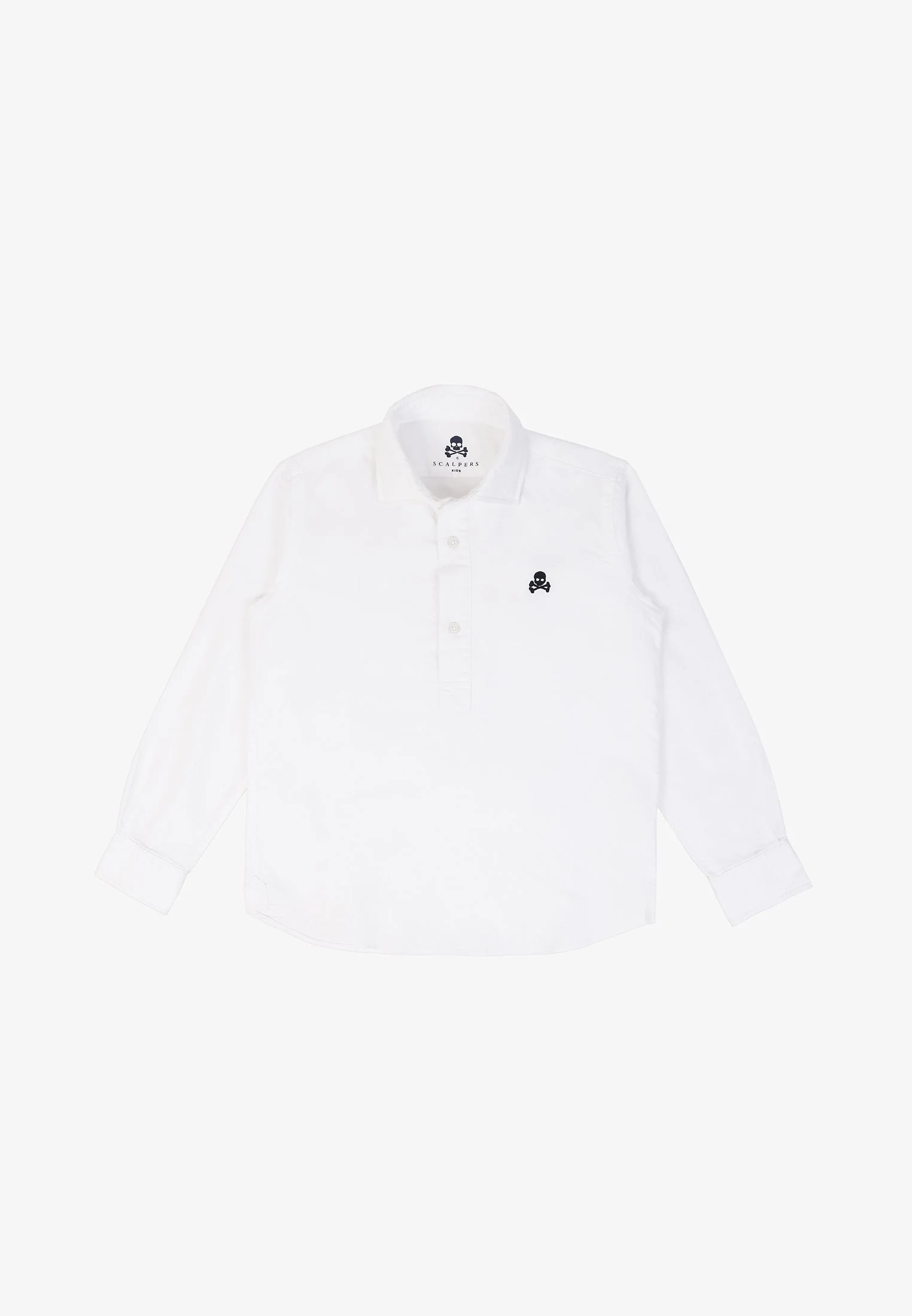 OXFORD POPOVER SHIRT WITH CONTRAST SKULL - Image 6