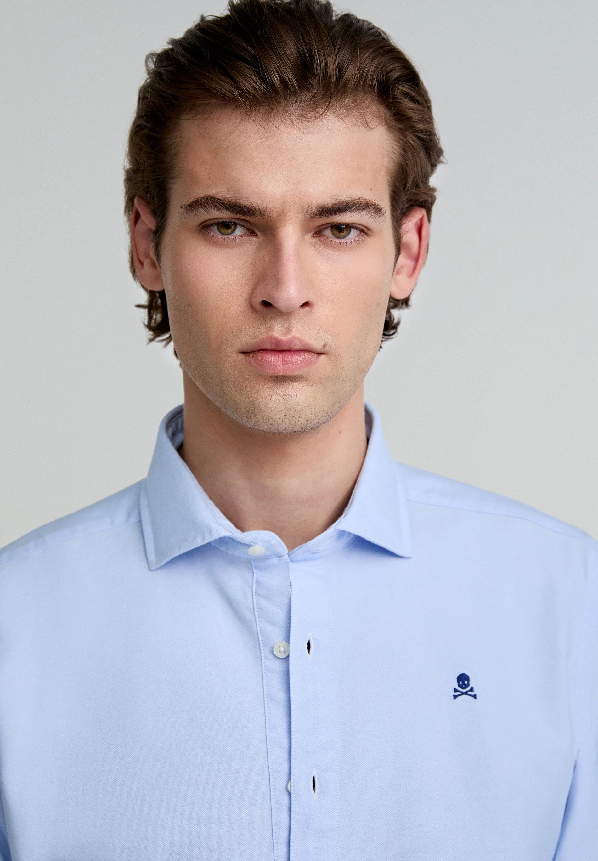 POPOVER SHIRT WITH CONTRAST SKULL - Image 3