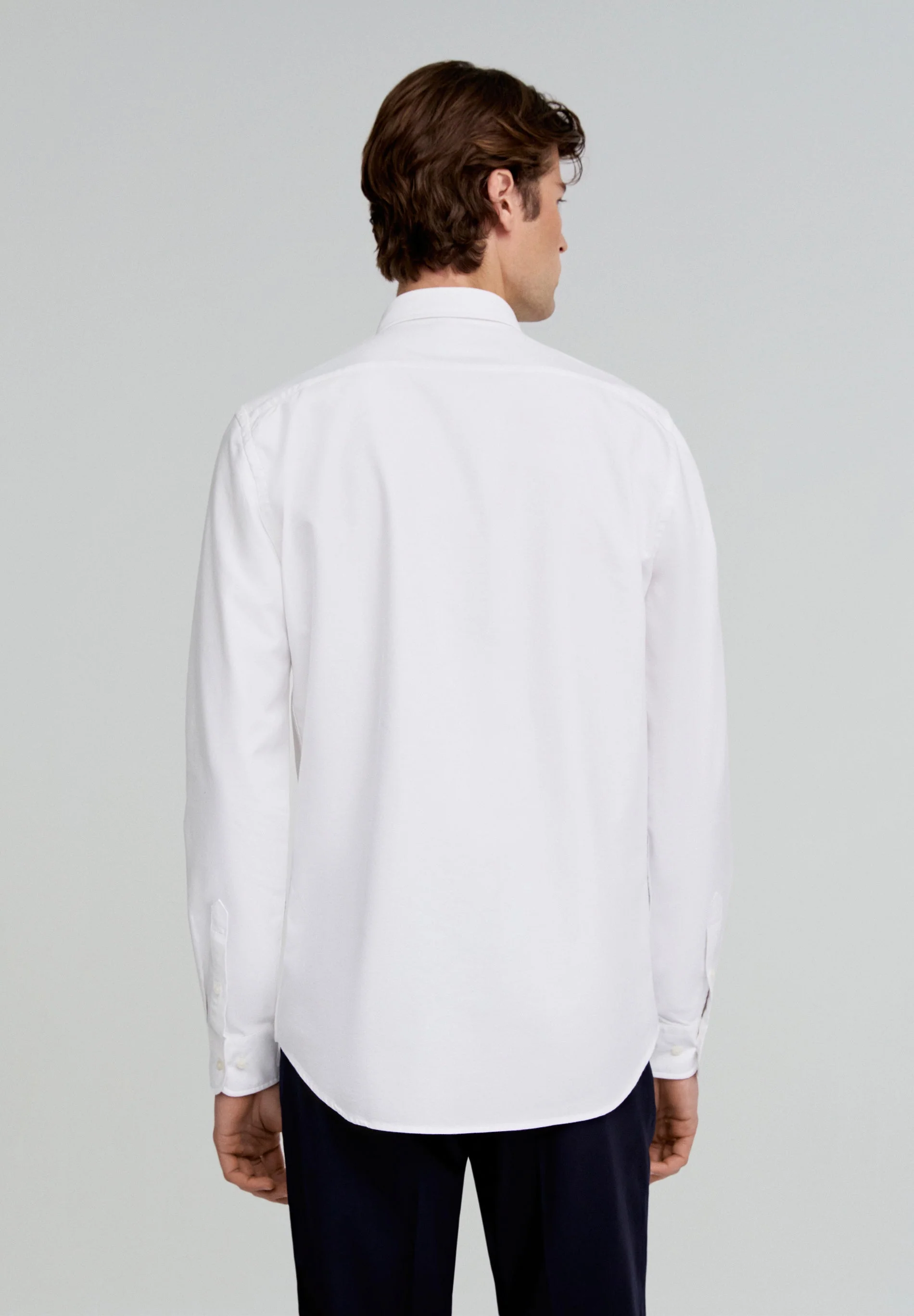 OXFORD SHIRT WITH CONTRAST SKULL PRINT - Image 3