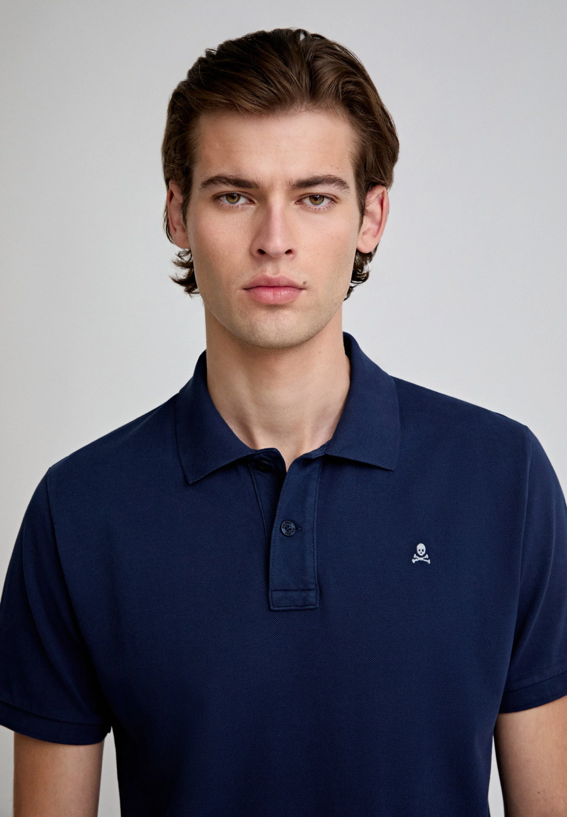 BASIC POLO SHIRT WITH CONTRAST SKULL - Image 3
