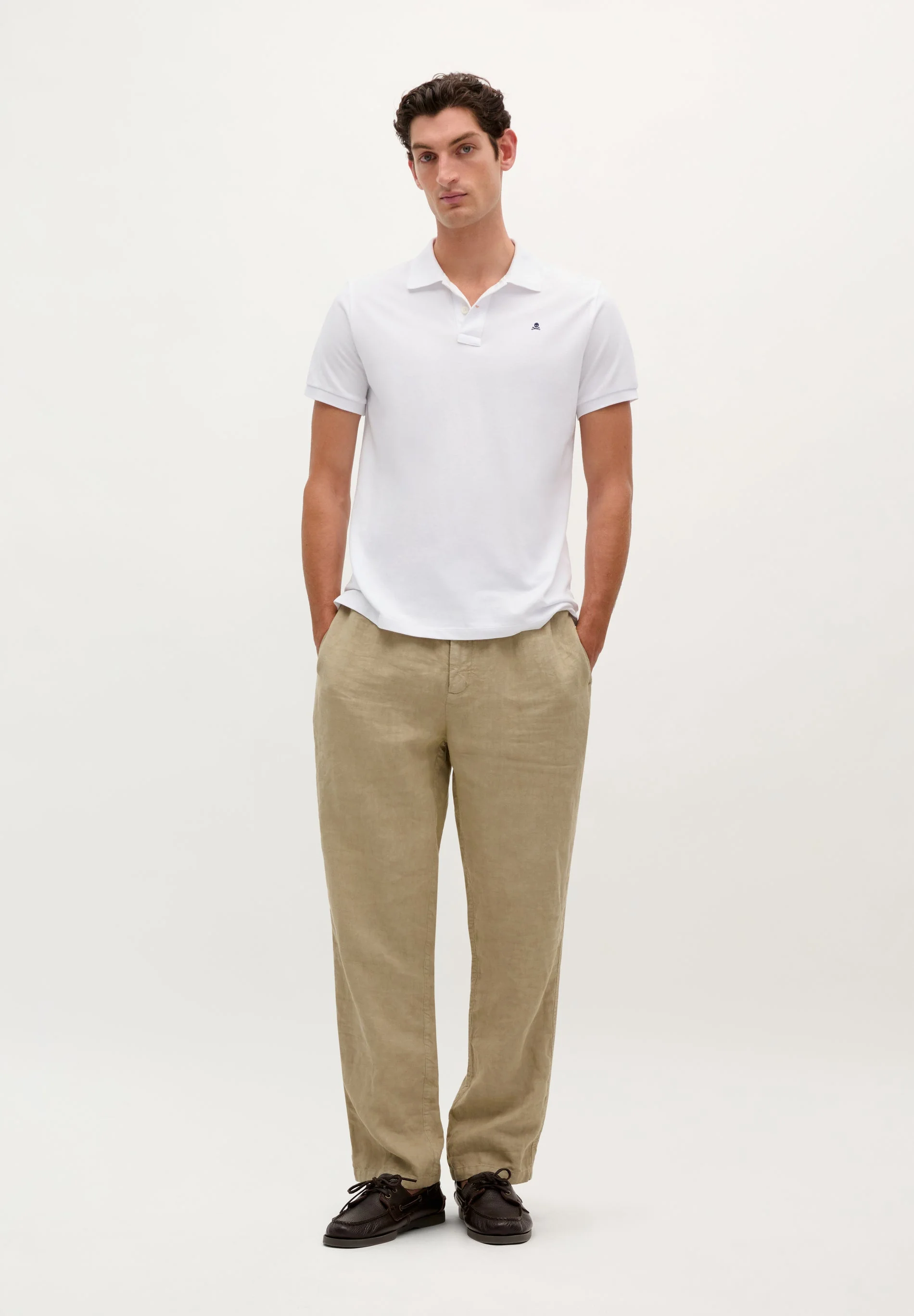 BASIC POLO SHIRT WITH CONTRAST SKULL - Image 3