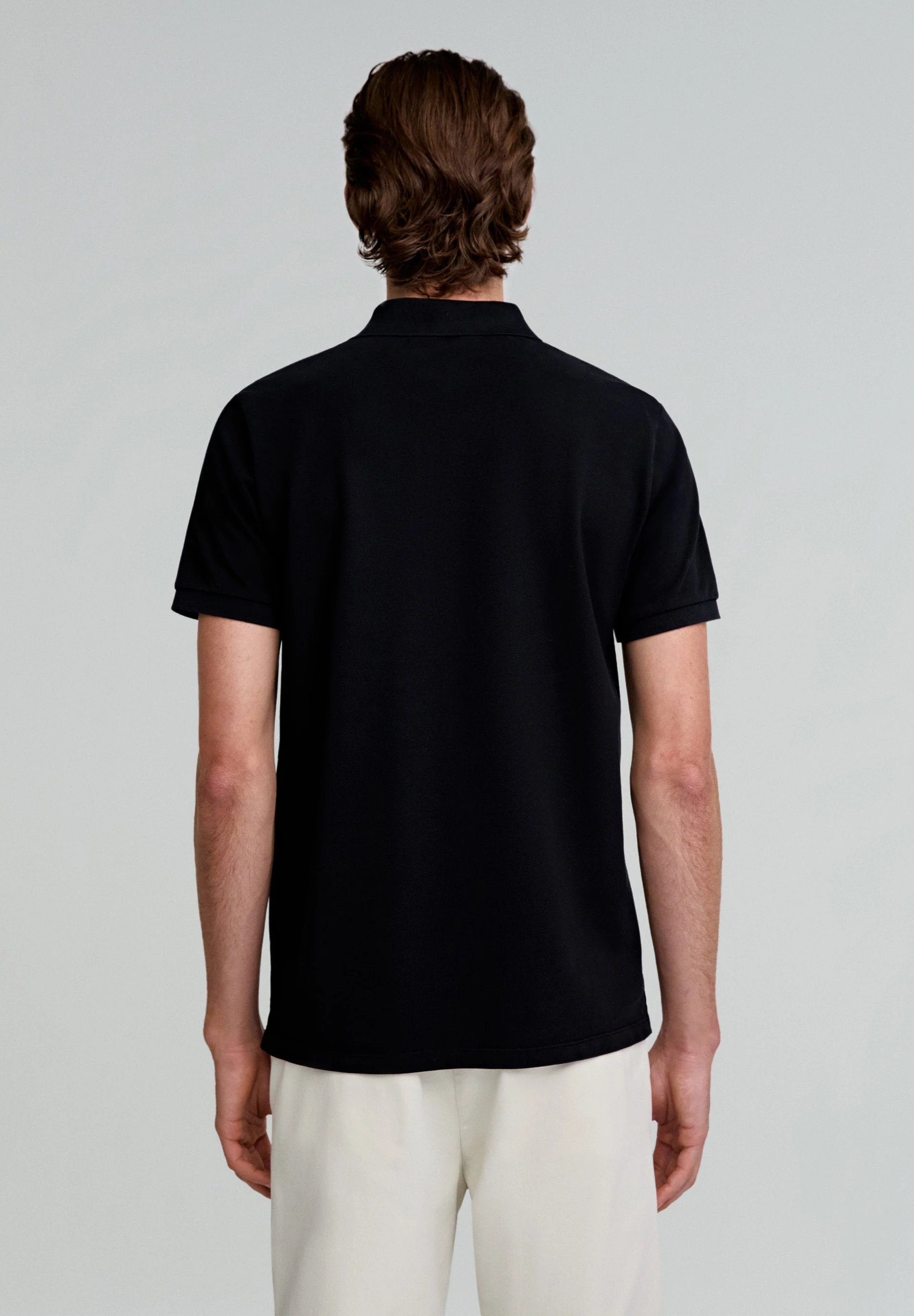 BASIC POLO SHIRT WITH SKULL DETAIL - Image 4