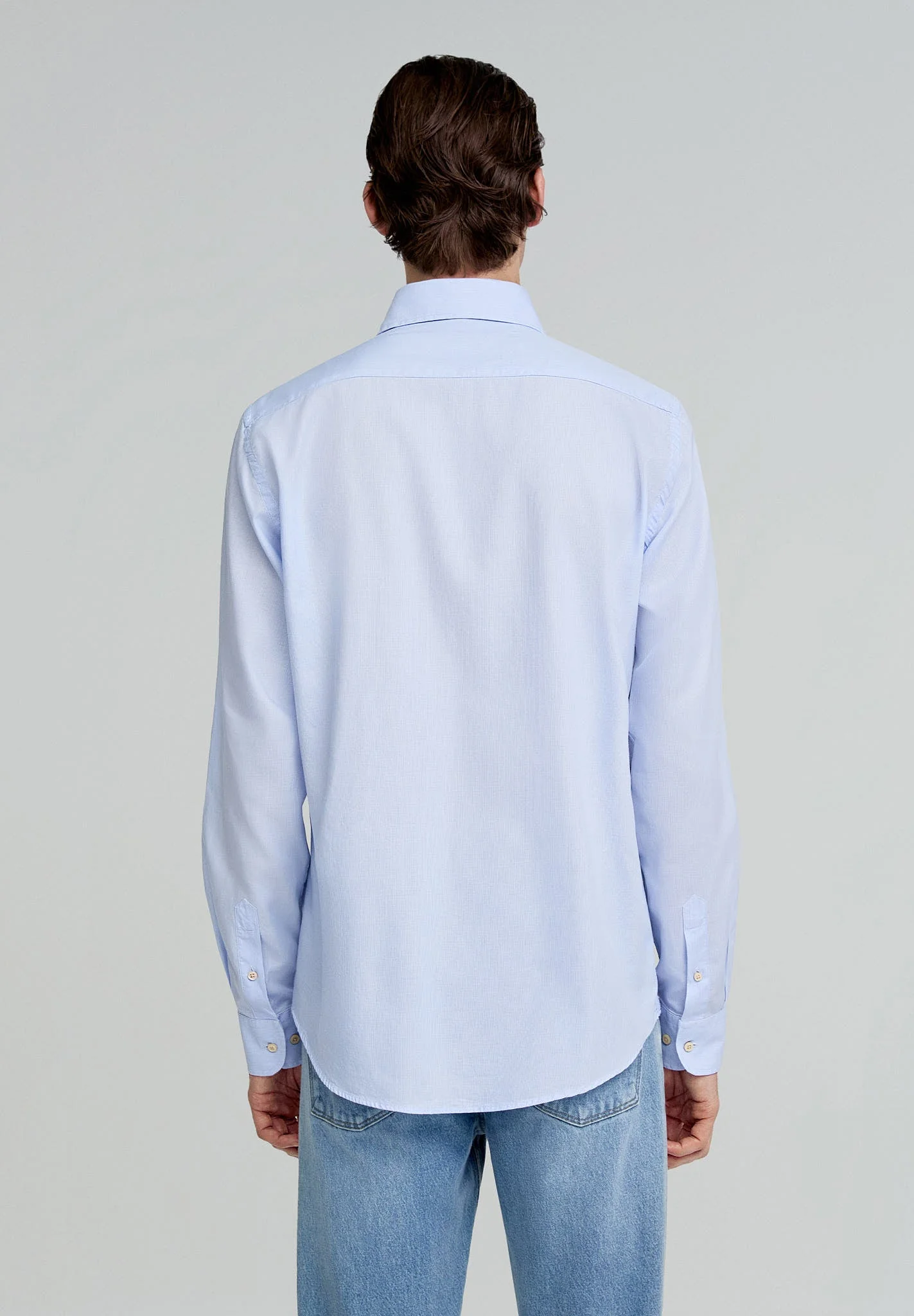 CONTRAST SKULL PLAIN FORMAL SHIRT - Image 4