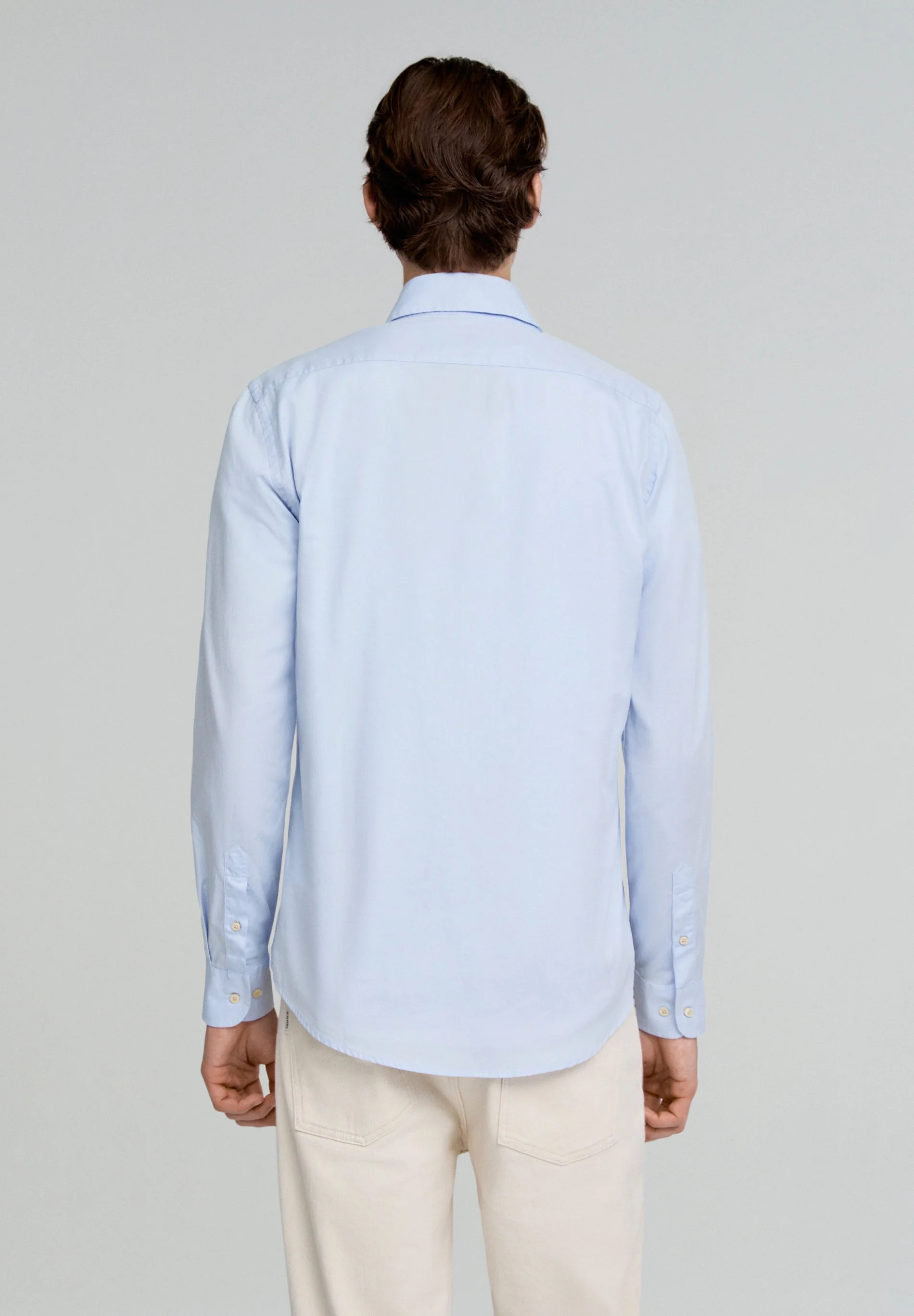 CONTRAST SKULL PLAIN FORMAL SHIRT - Image 4