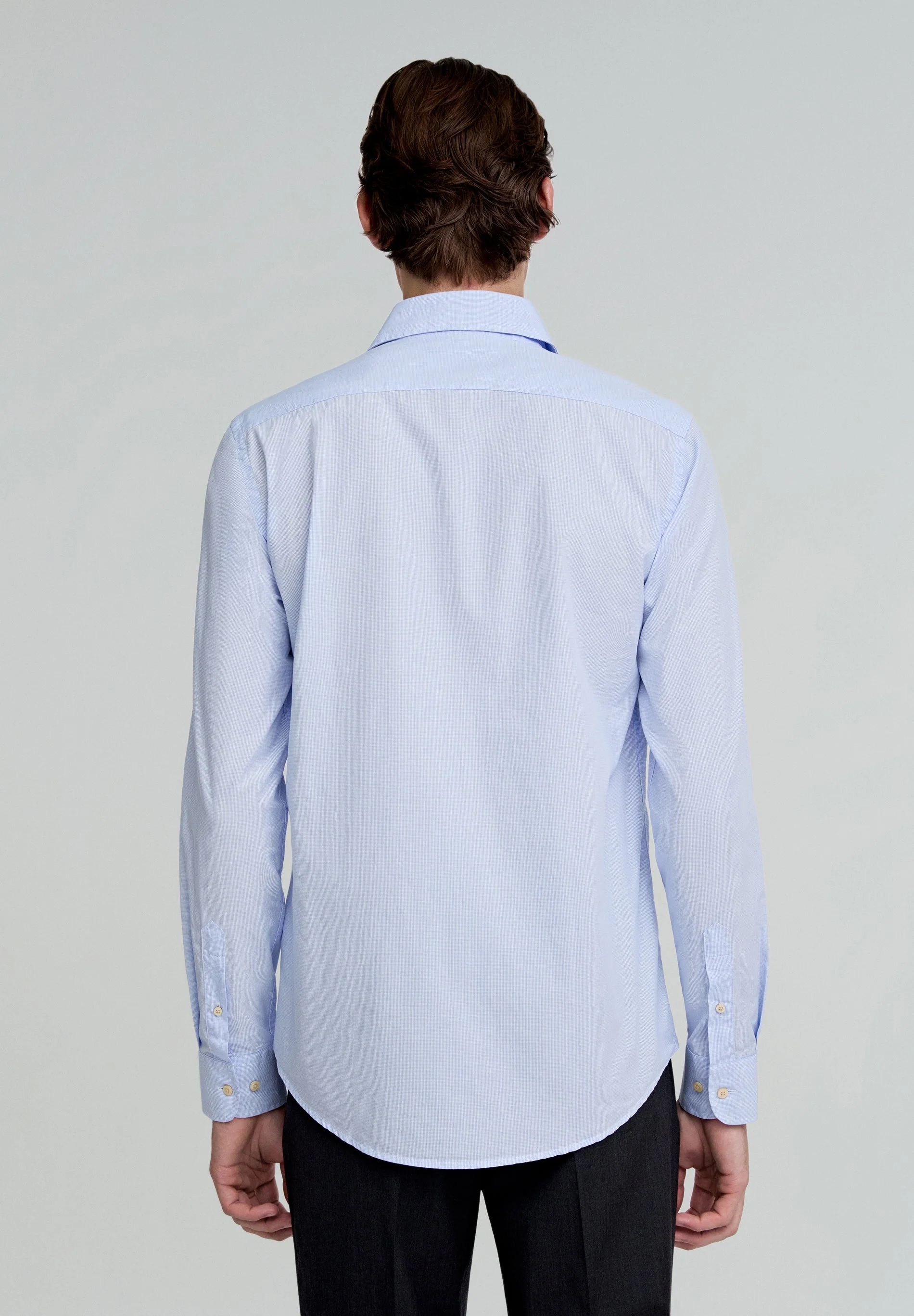 CONTRAST SKULL PLAIN FORMAL SHIRT - Image 4
