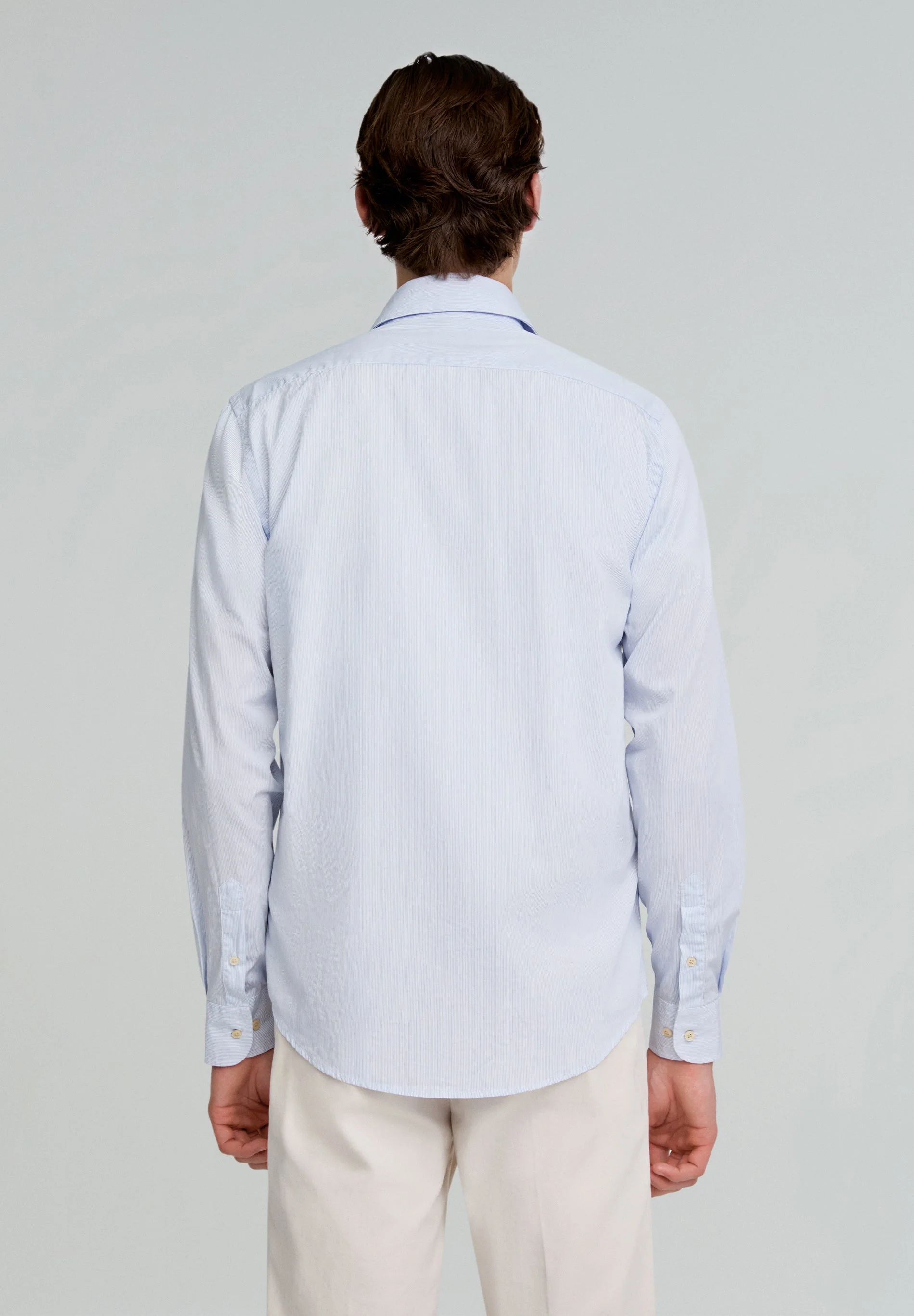 CONTRAST SKULL STRIPED FORMAL SHIRT - Image 4