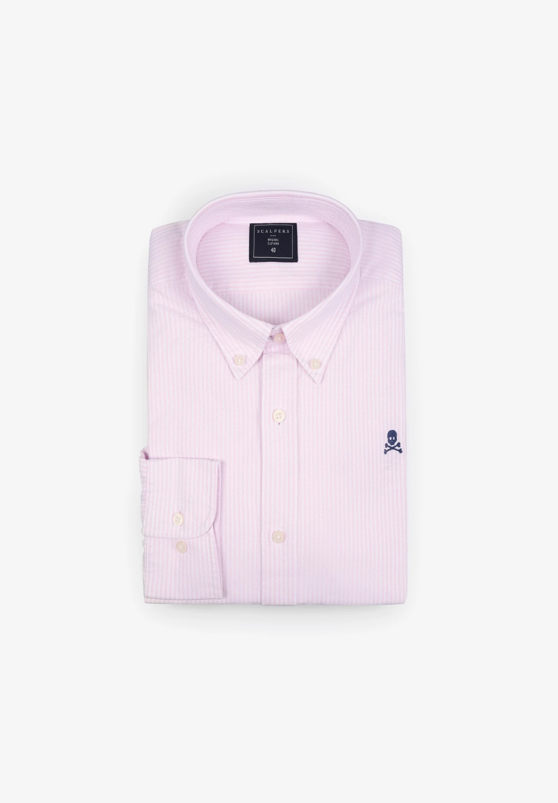 OXFORD SHIRT WITH CONTRAST SKULL PRINT - Image 7