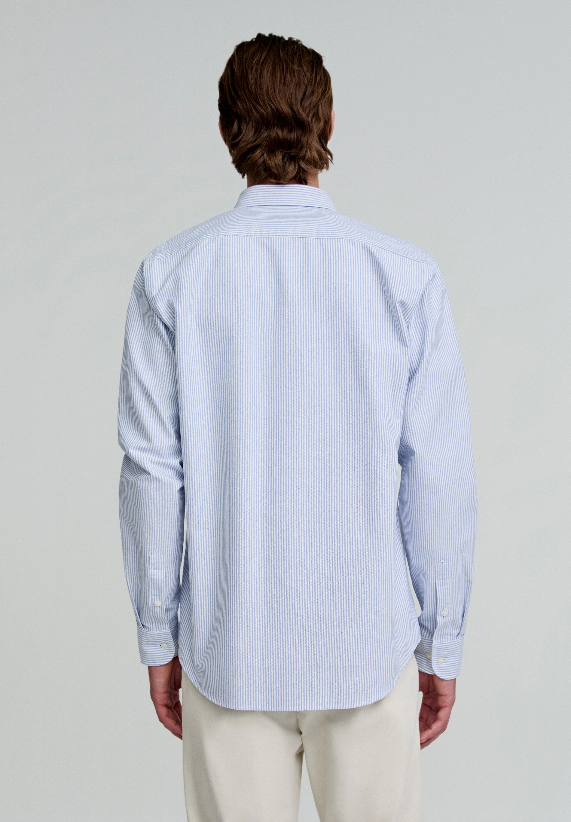 STRIPED OXFORD SHIRT WITH LOGO - Image 4