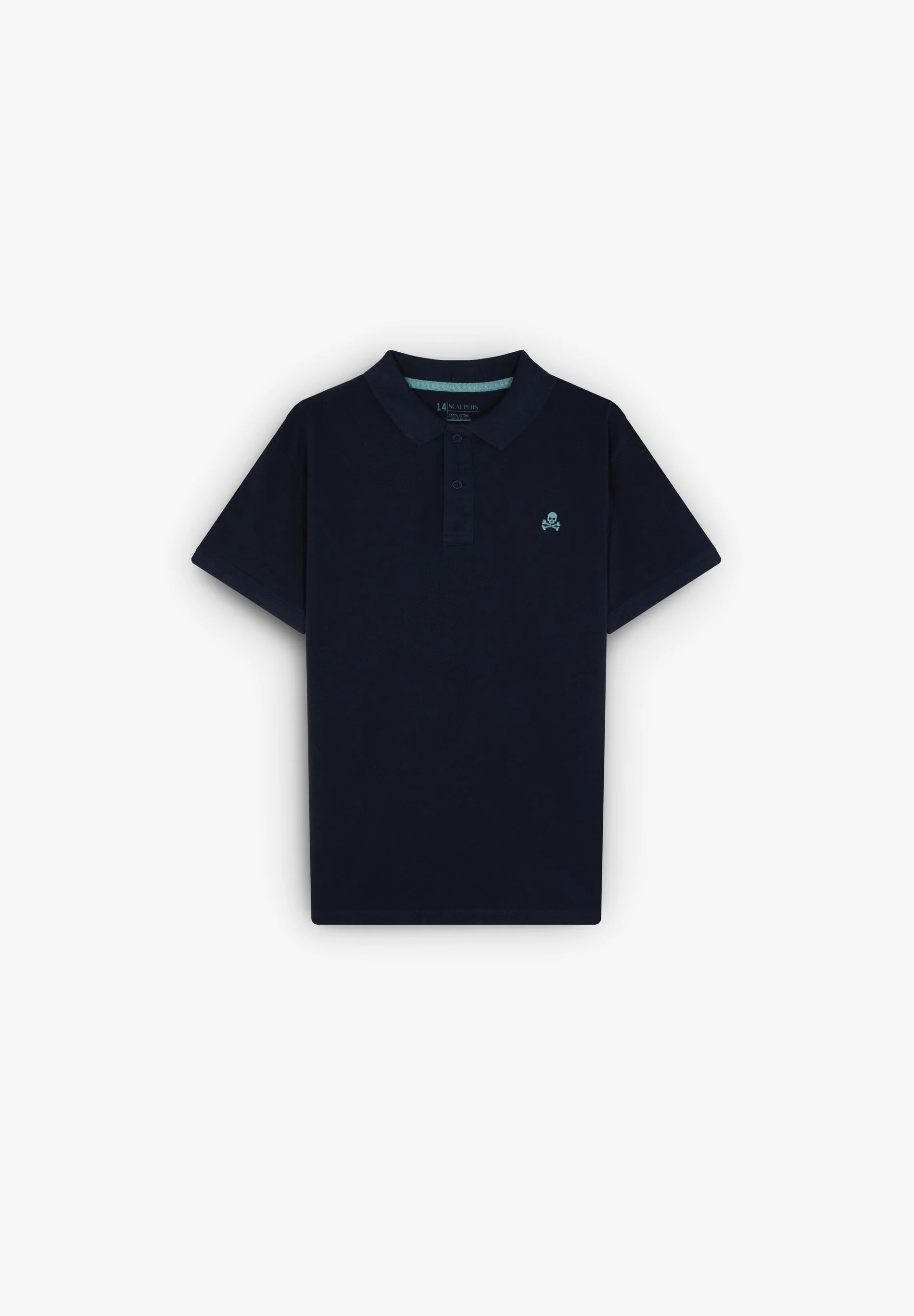 BASIC POLO SHIRT WITH SKULL DETAIL