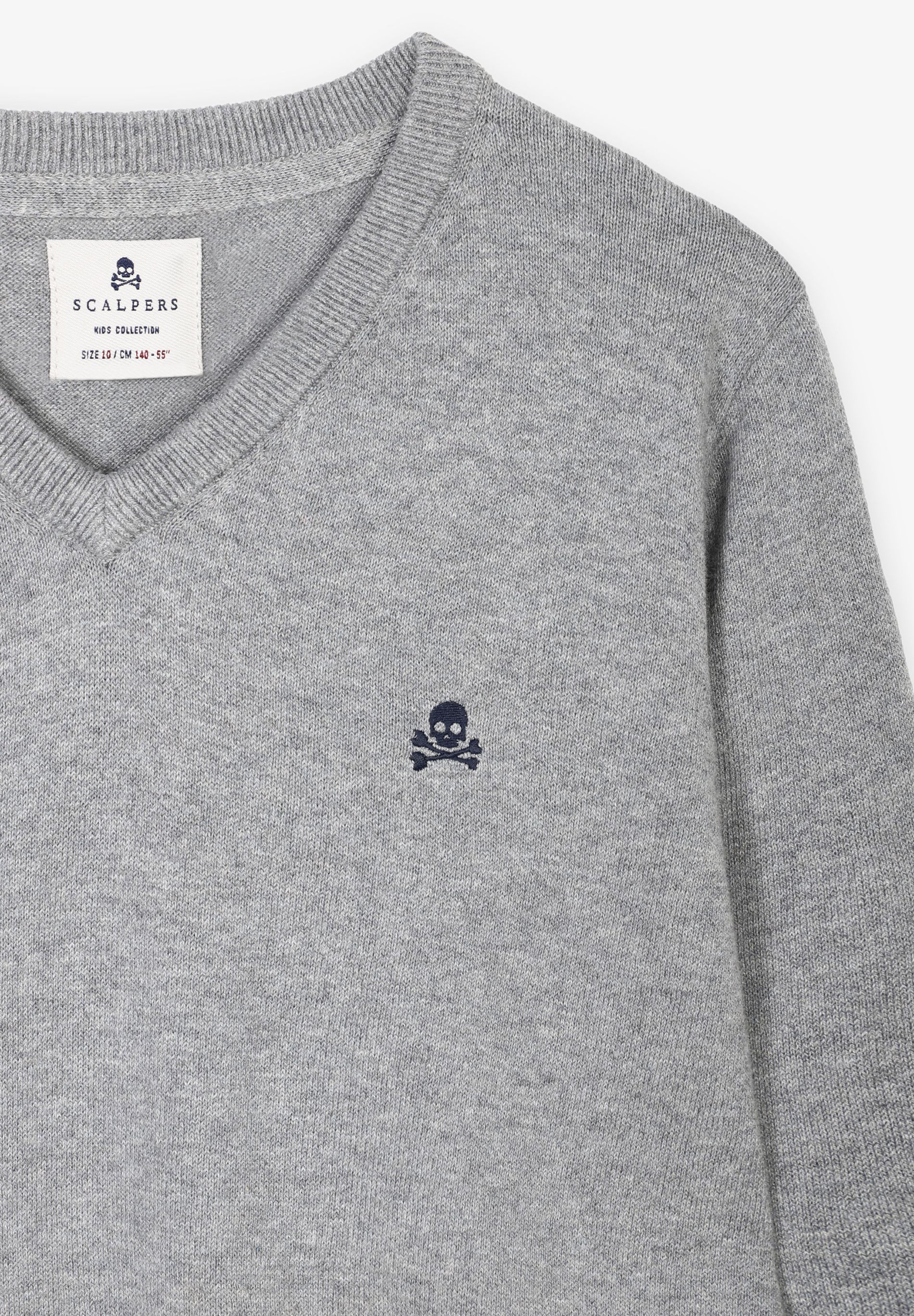 BASIC COTTON EMBROIDERED SWEATER - Image 5