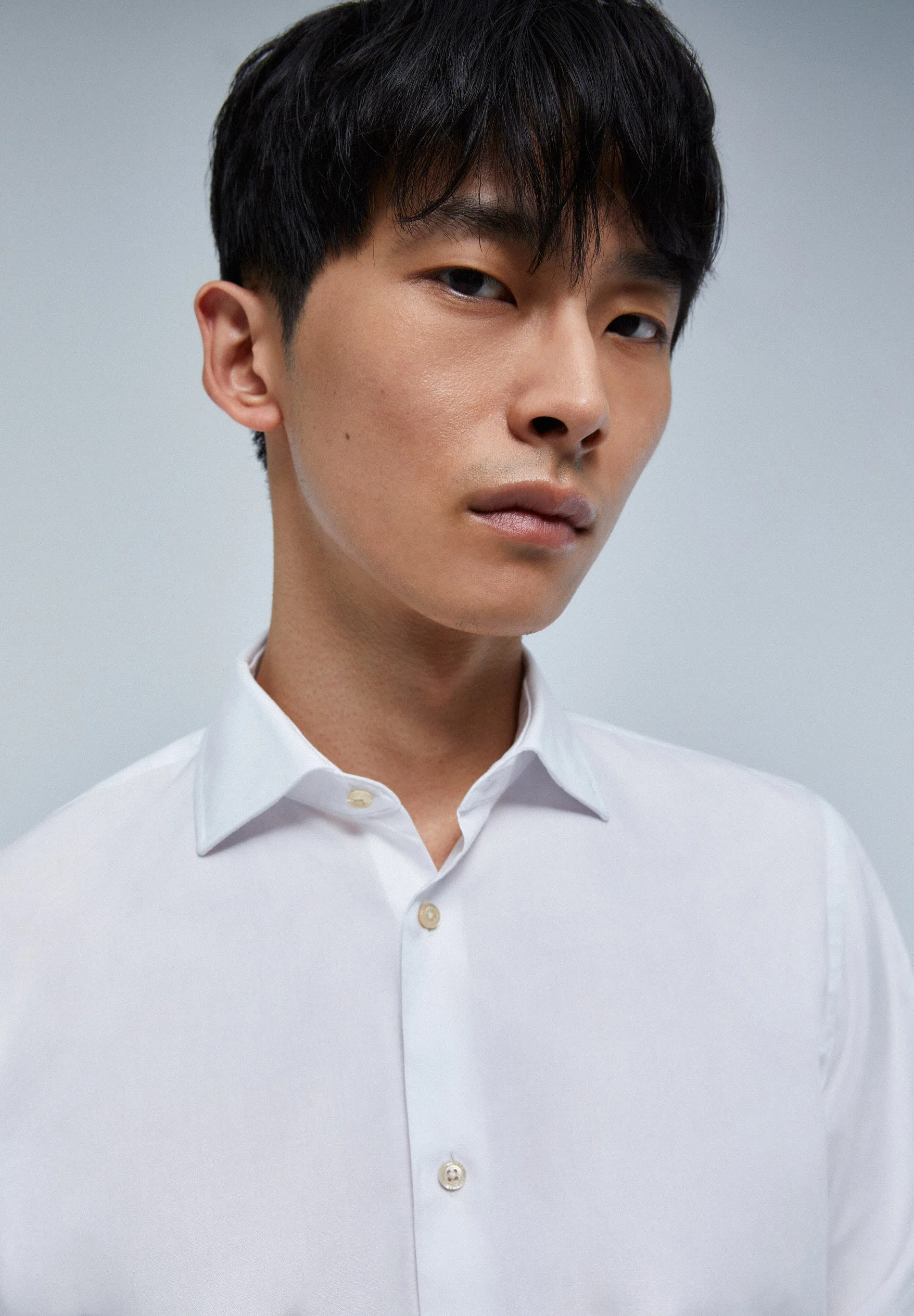 MIXED CUFF DRESS SHIRT - Image 2