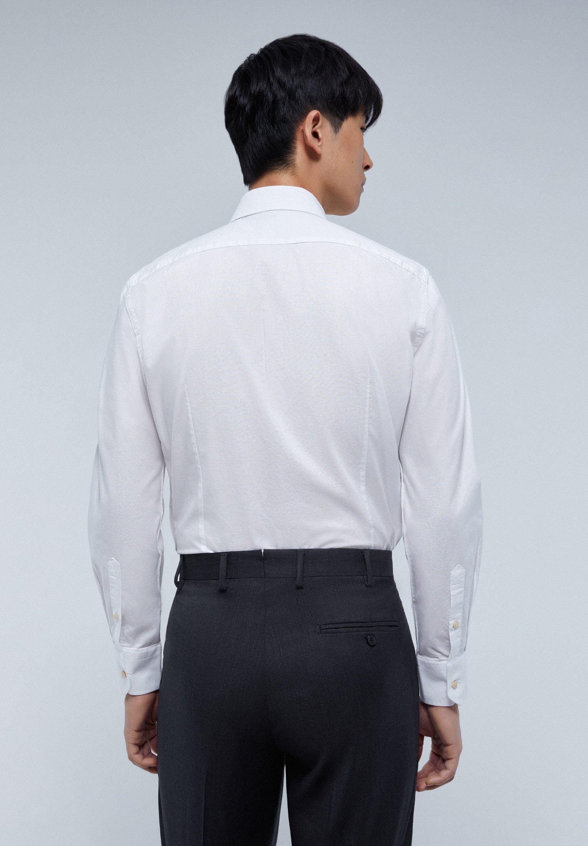 MIXED CUFF DRESS SHIRT - Image 3