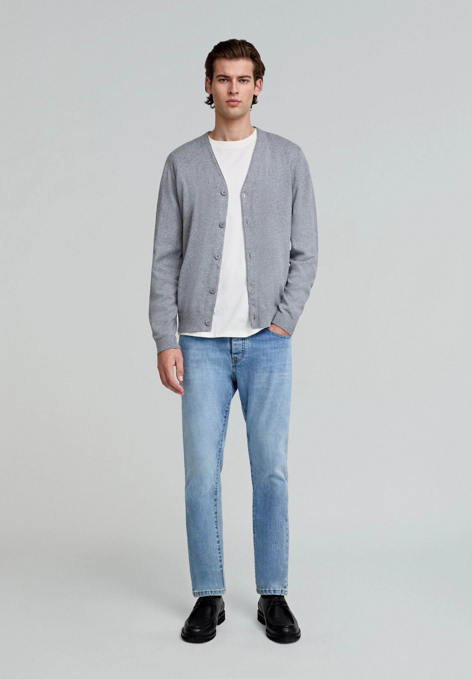 BASIC COTTON CARDIGAN - Image 2