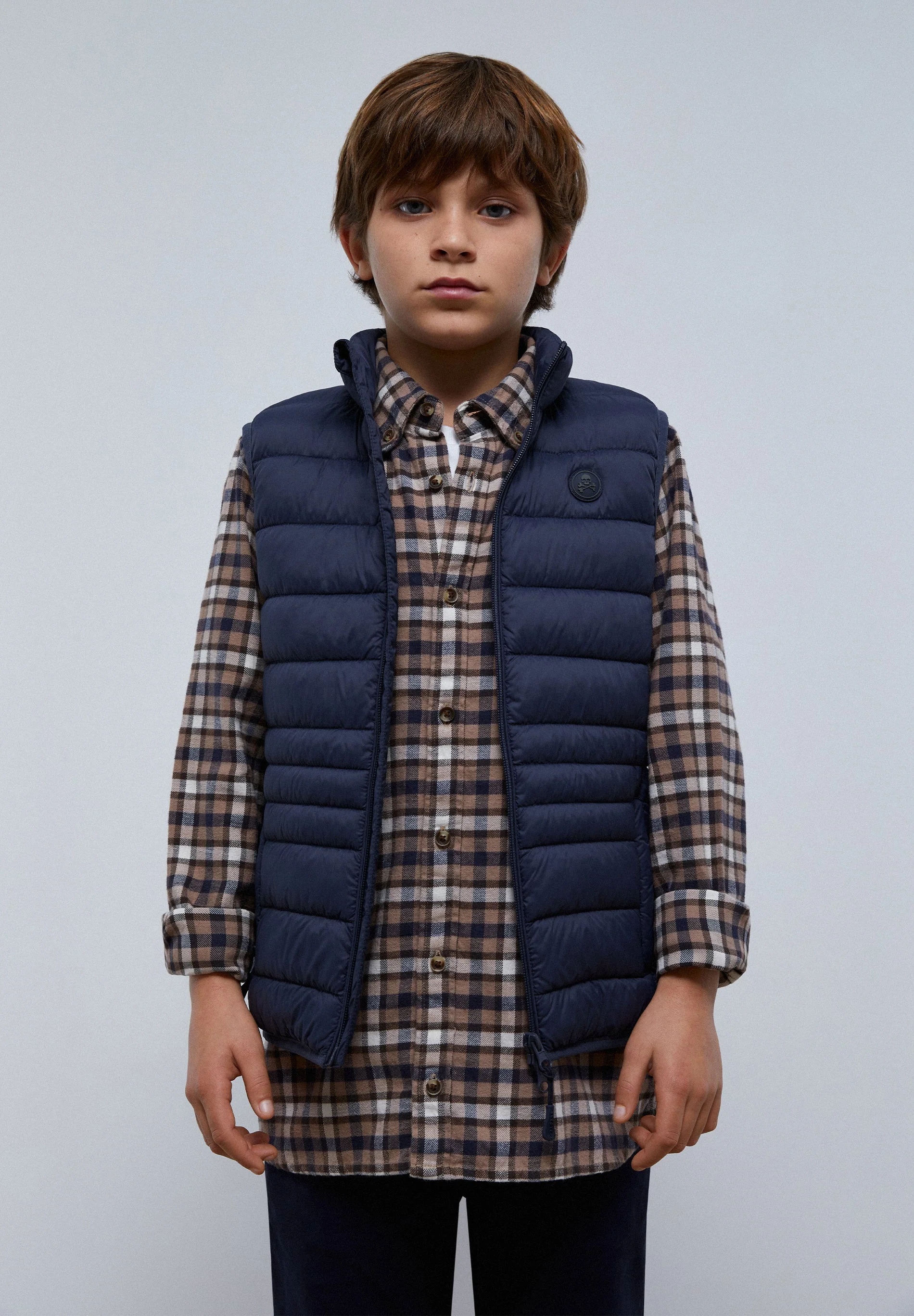 LIGHT PUFFER GILET SKULL - Image 3