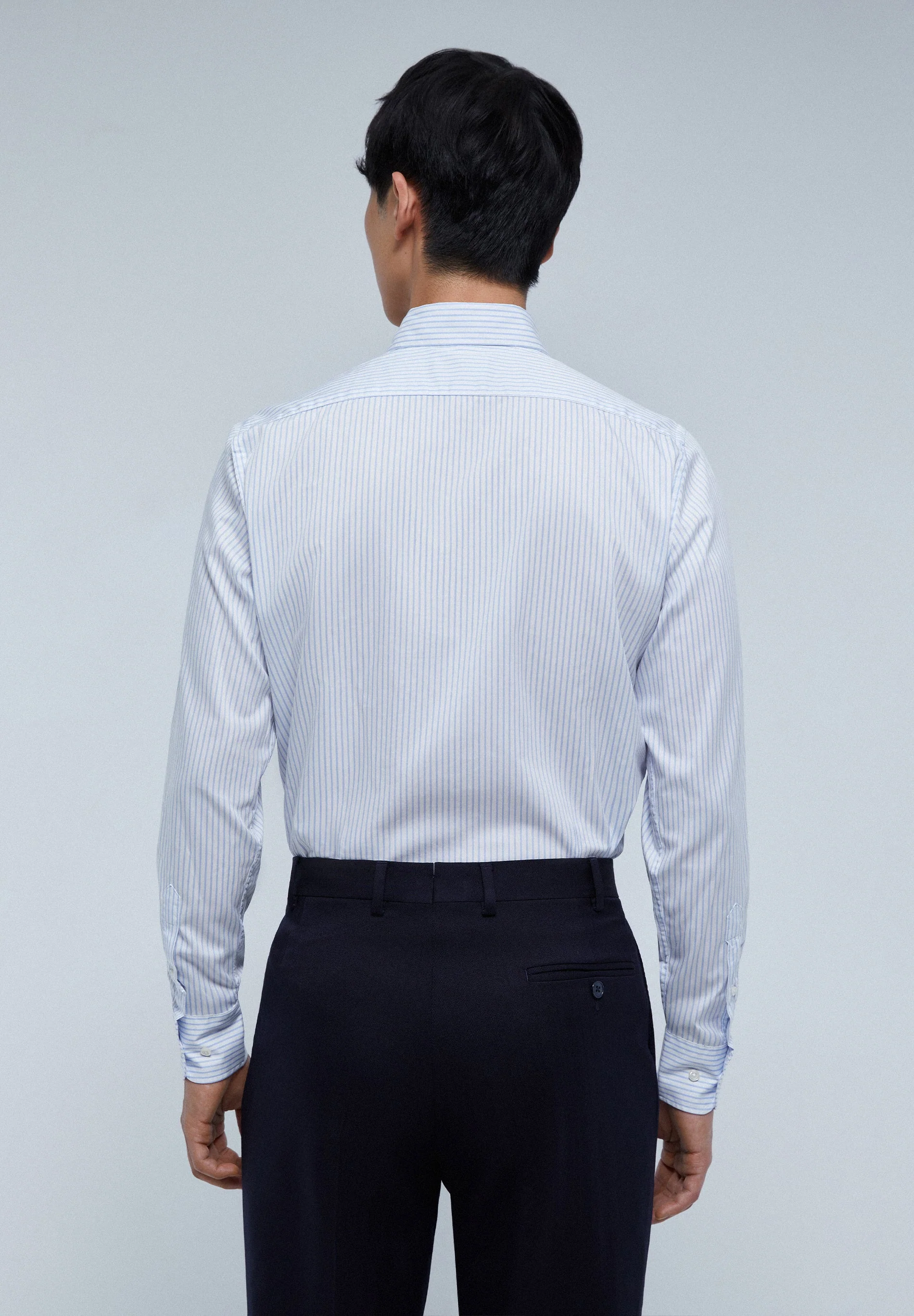 MIXED CUFF DRESS SHIRT - Image 4