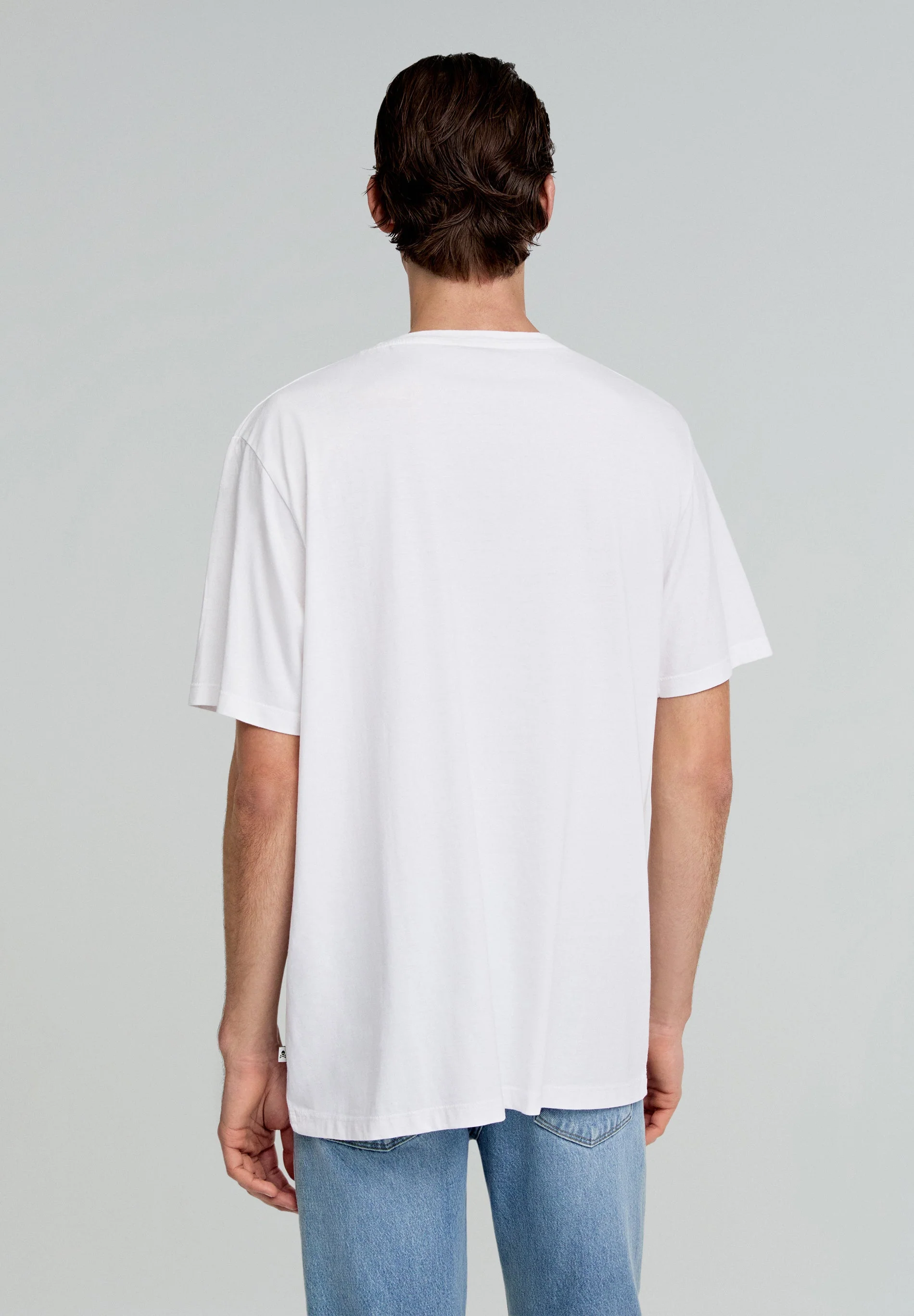 RELAXED FIT SKULL BASIC T-SHIRT - Image 4