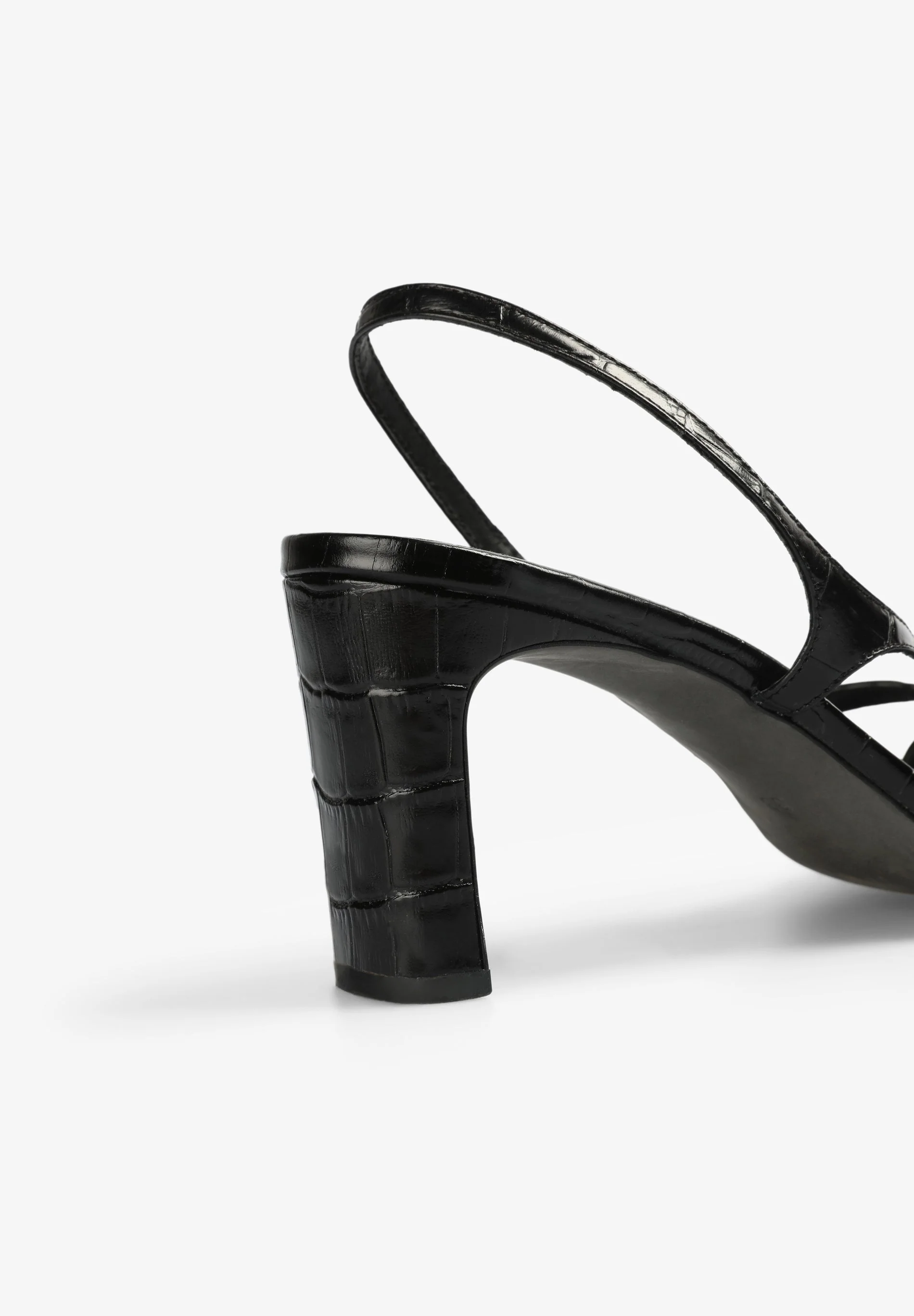LEATHER HIGH HEEL SANDALS - Image 5