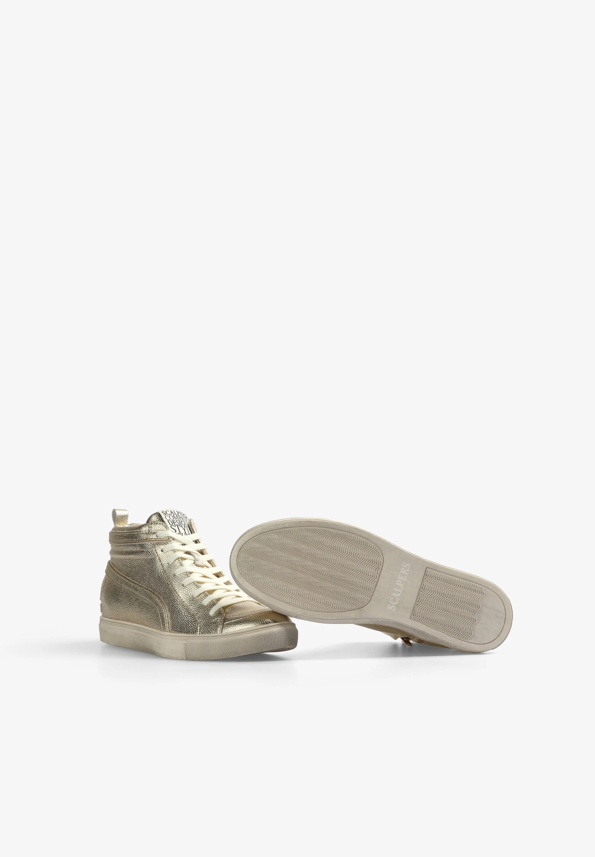 METALLIC HIGH-TOP SNEAKERS - Image 5