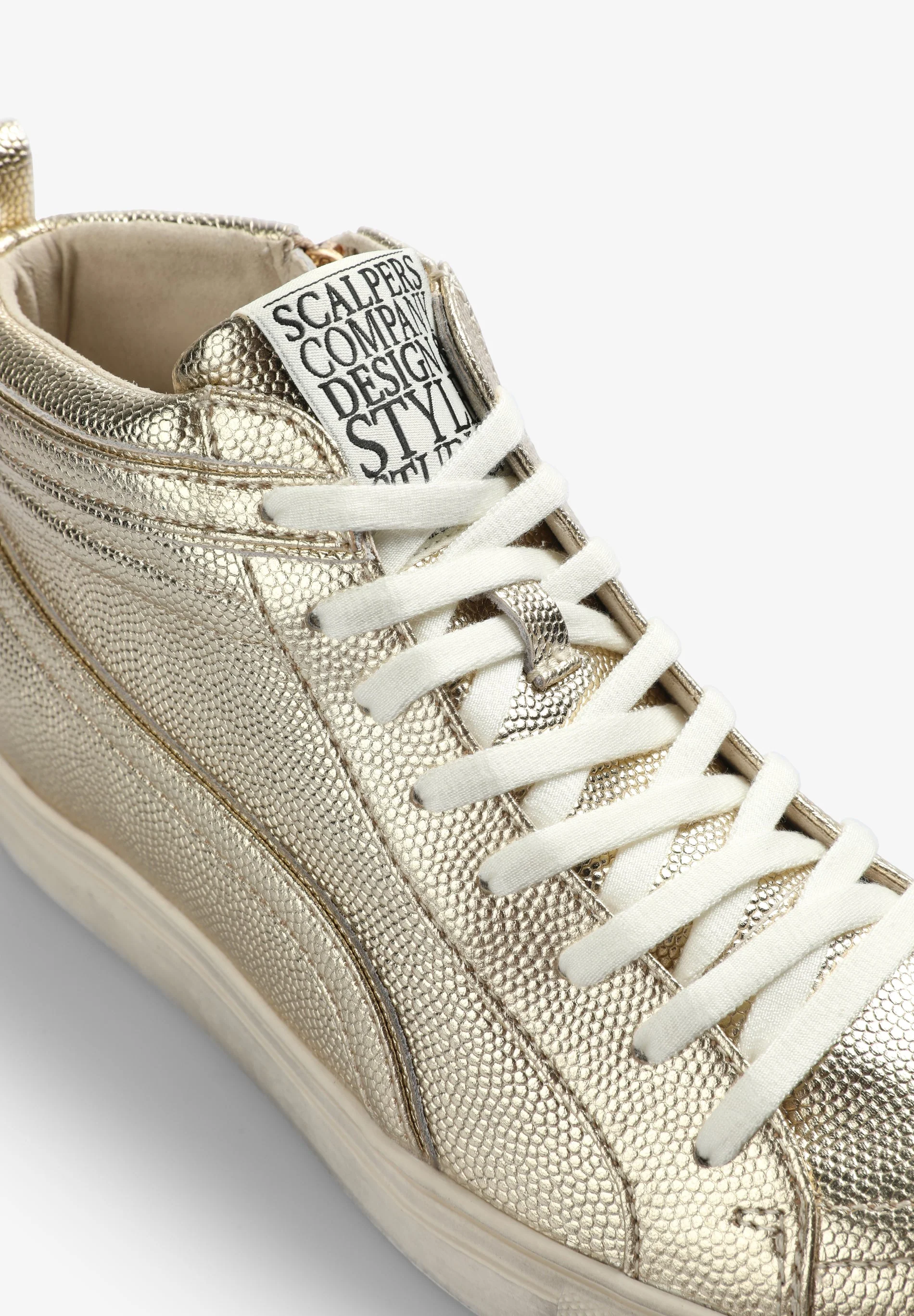 METALLIC HIGH-TOP SNEAKERS - Image 7
