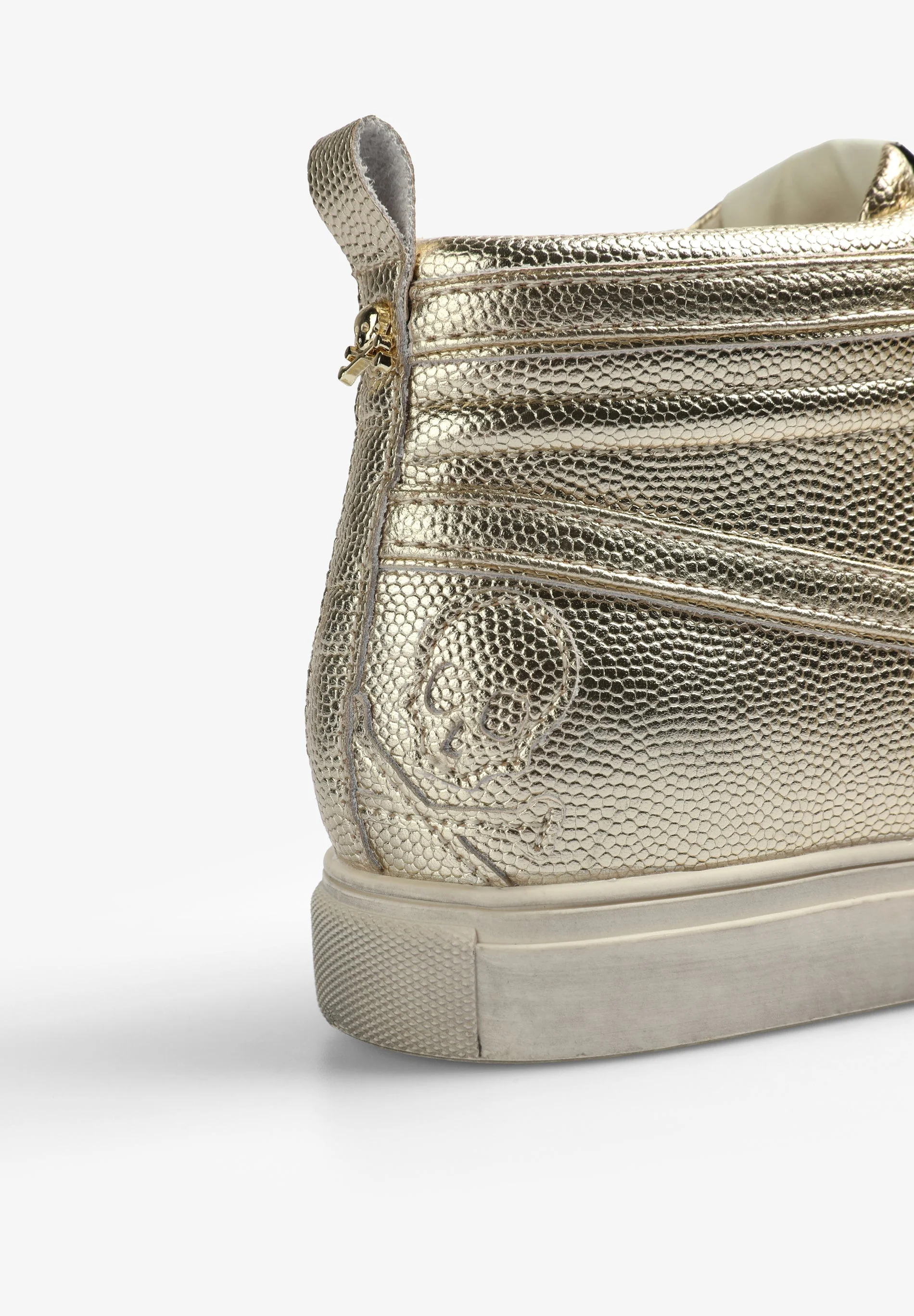 METALLIC HIGH-TOP SNEAKERS - Image 8