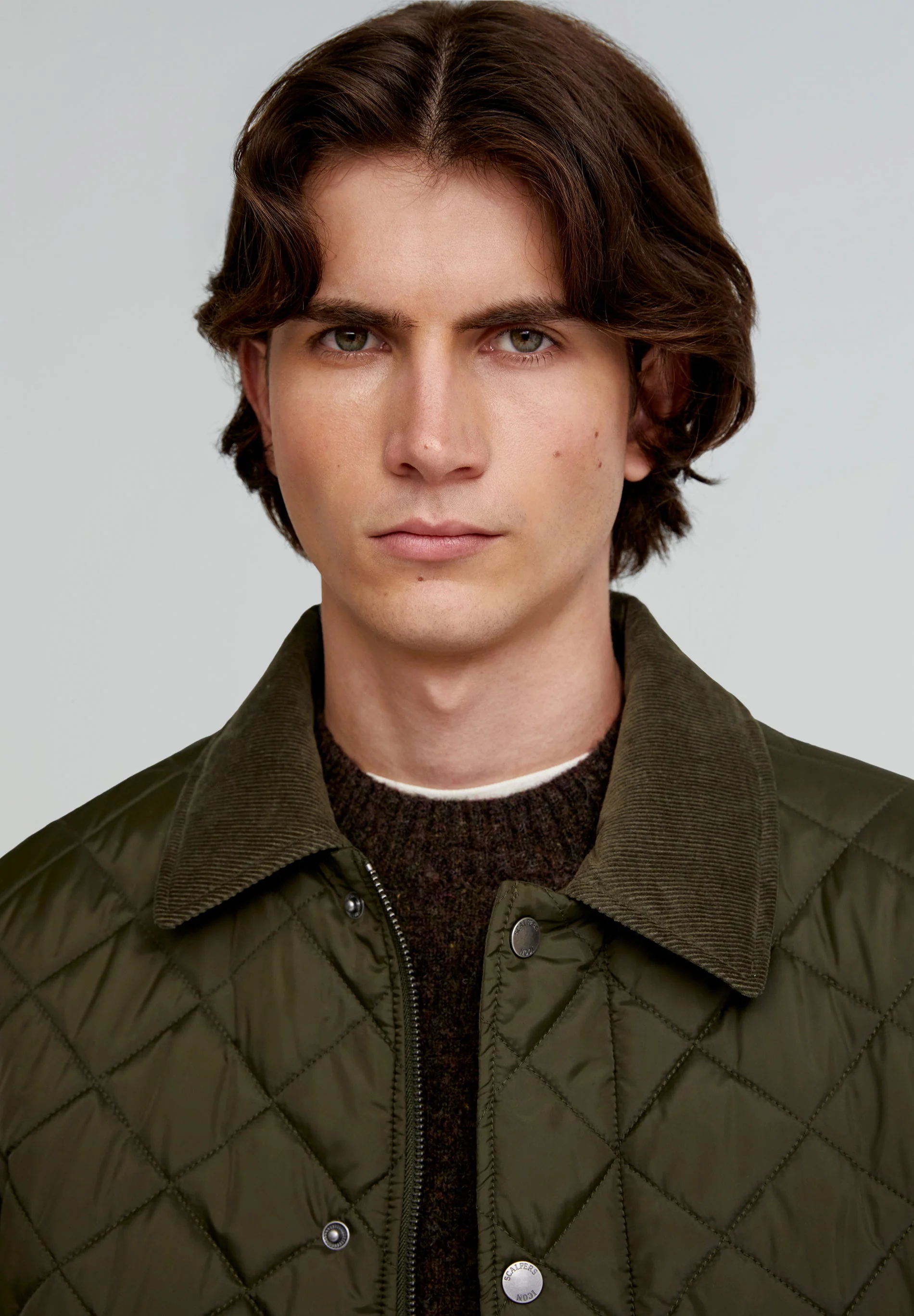 PREMIUM QUILTED JACKET WITH CORDUROY COLLAR - Image 3