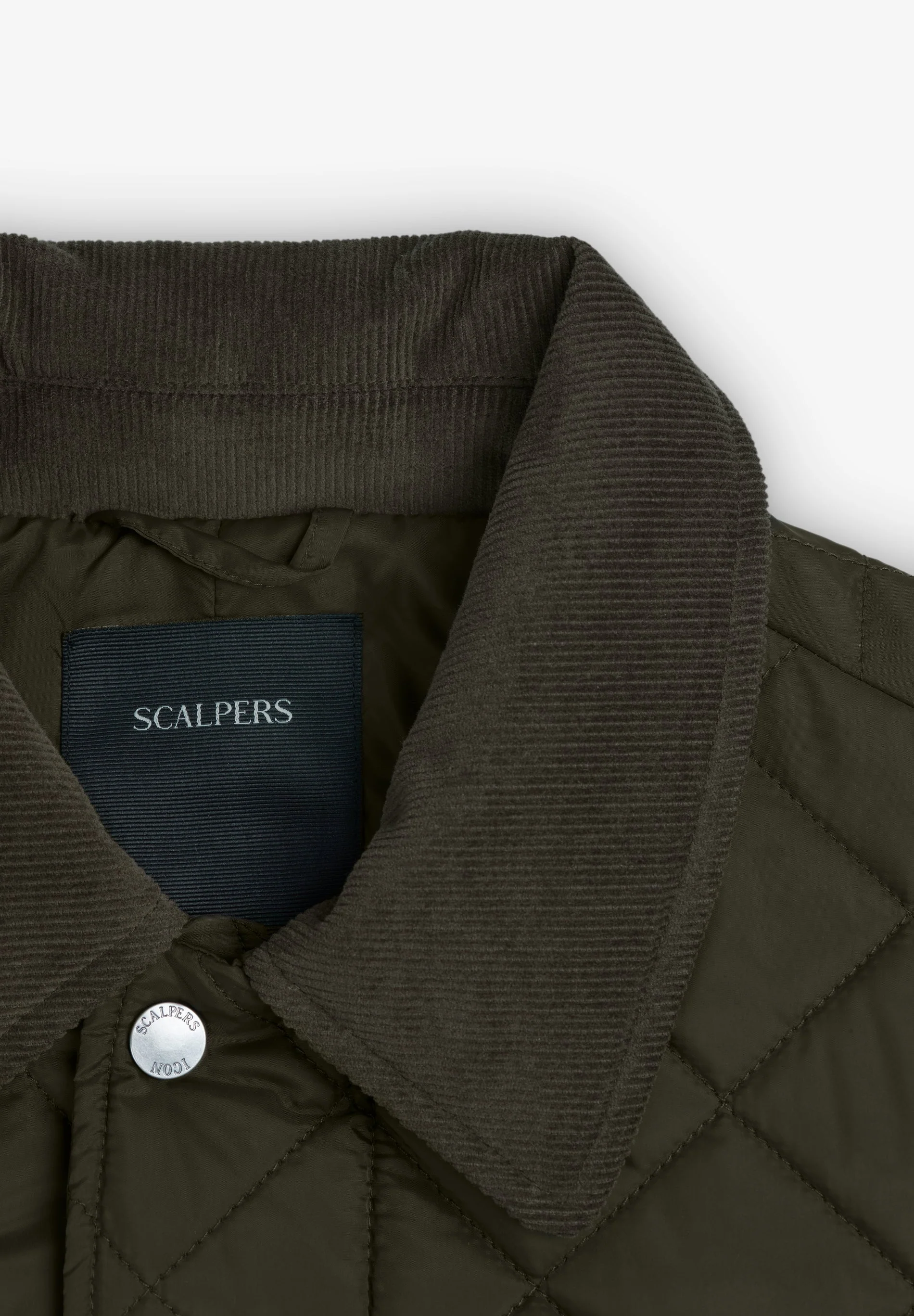 PREMIUM QUILTED JACKET WITH CORDUROY COLLAR - Image 8