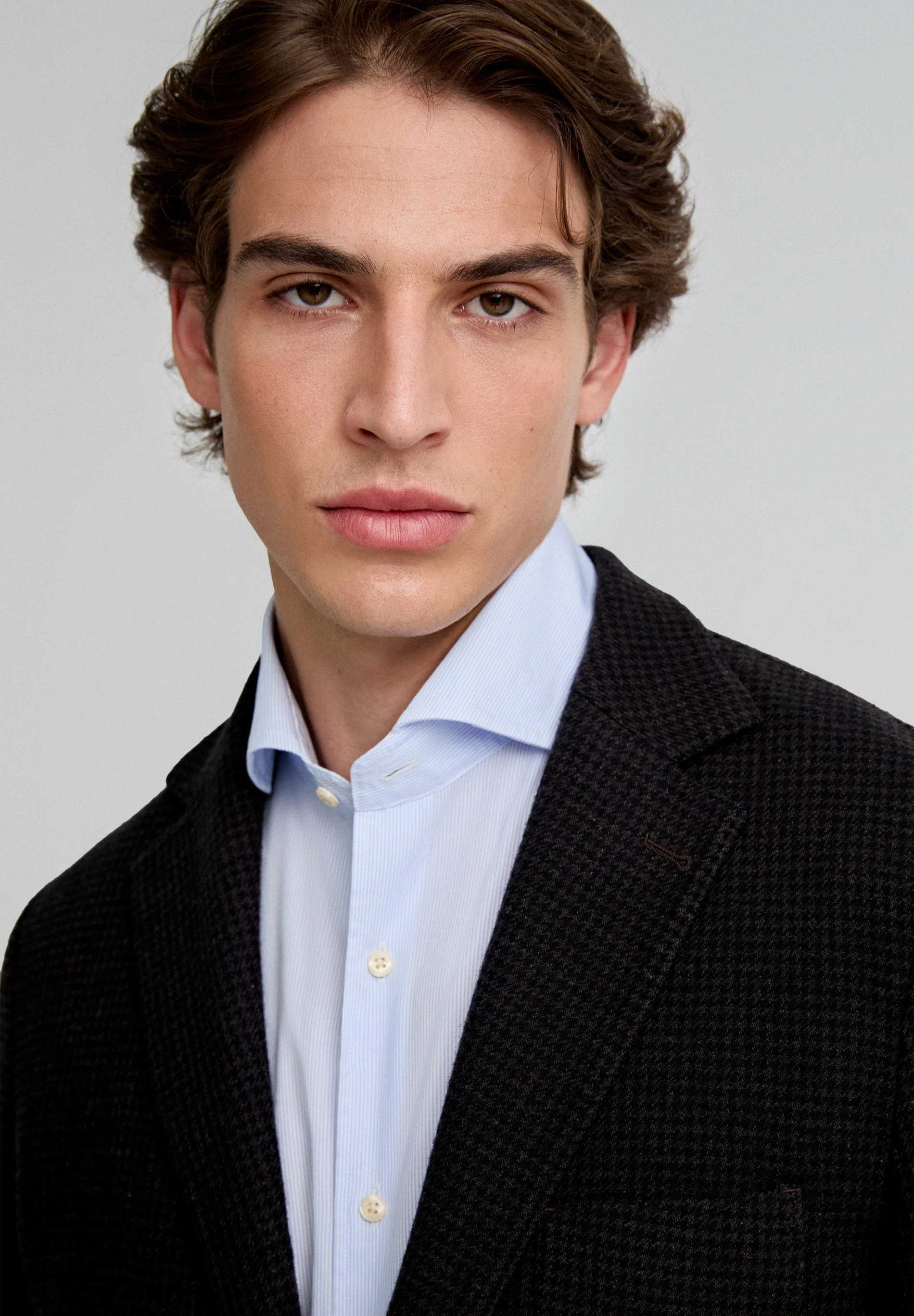 MINI CHECK WOOL BLAZER - Image 5