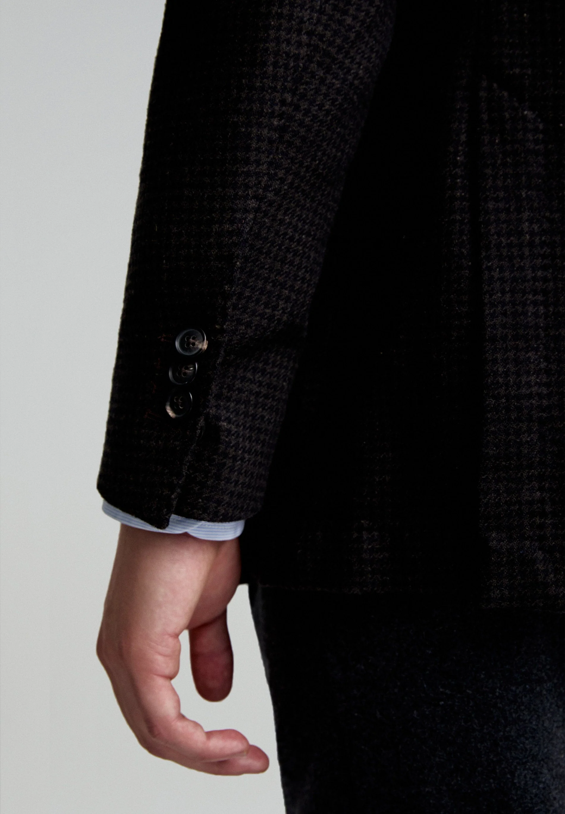MINI CHECK WOOL BLAZER - Image 6