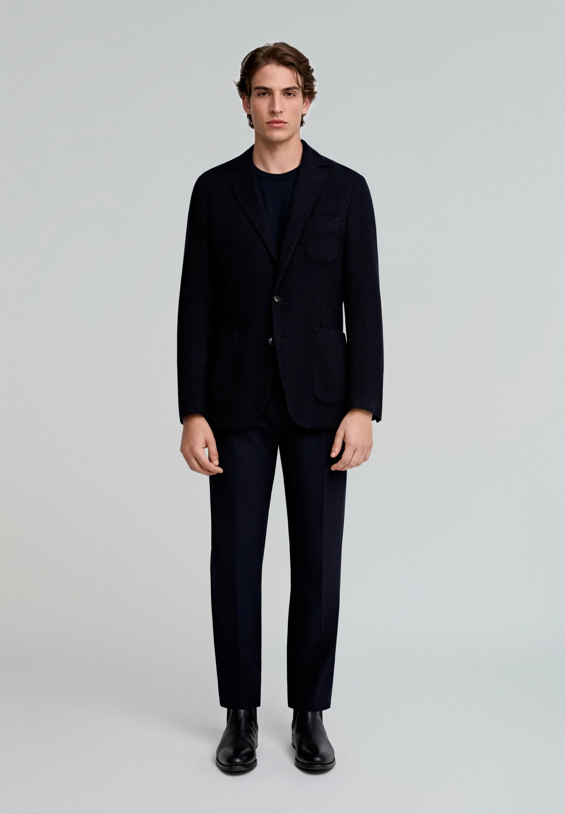 MINI CHECK WOOL BLAZER - Image 3