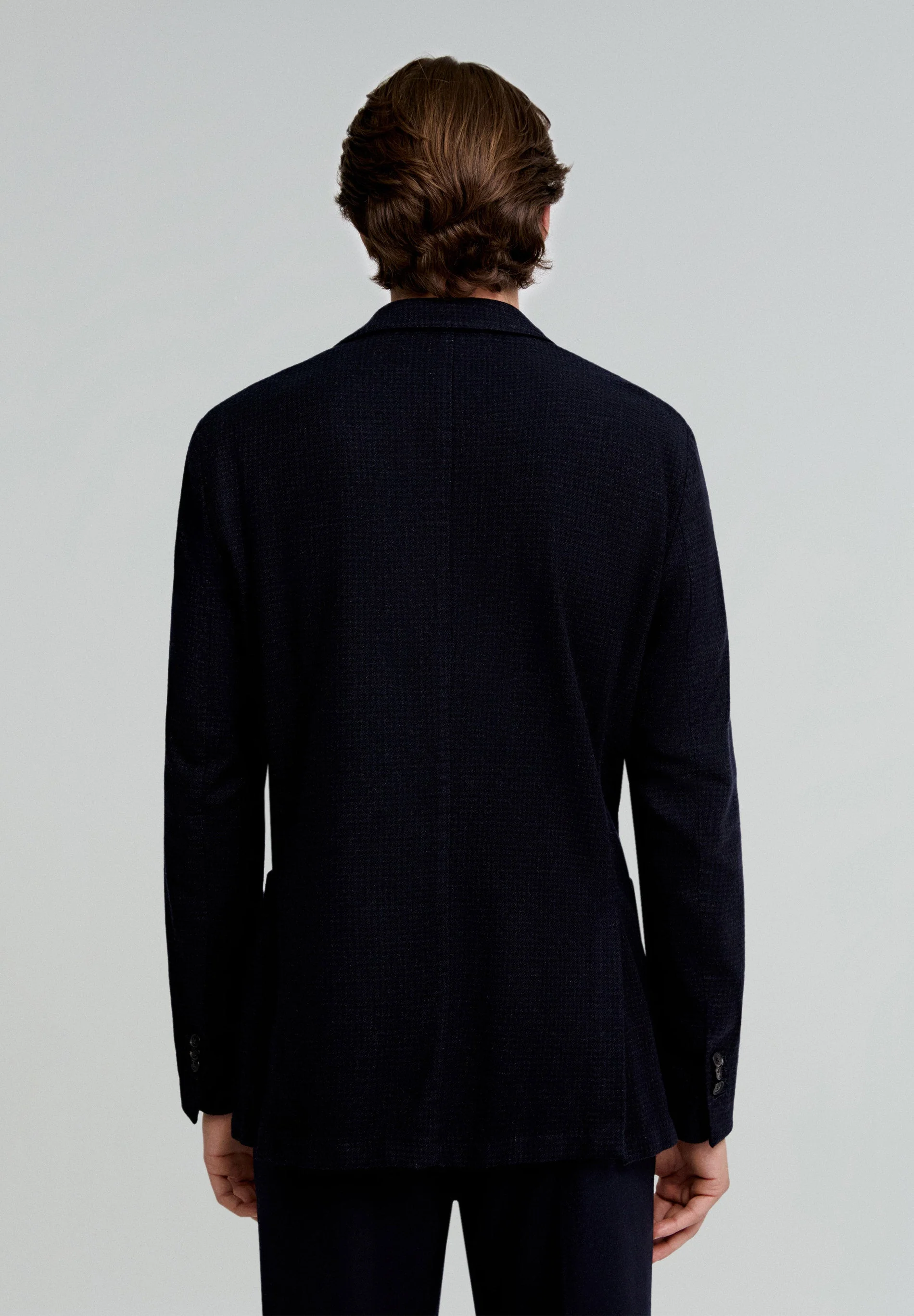 MINI CHECK WOOL BLAZER - Image 5