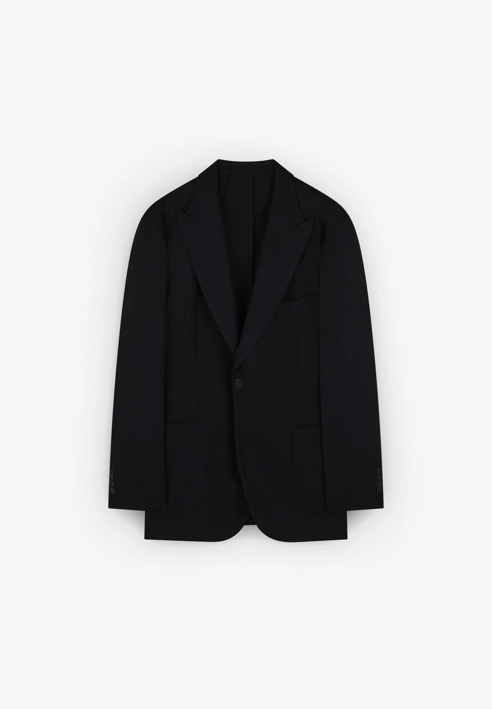 PREMIUM WOOL PEAK-LAPEL BLAZER