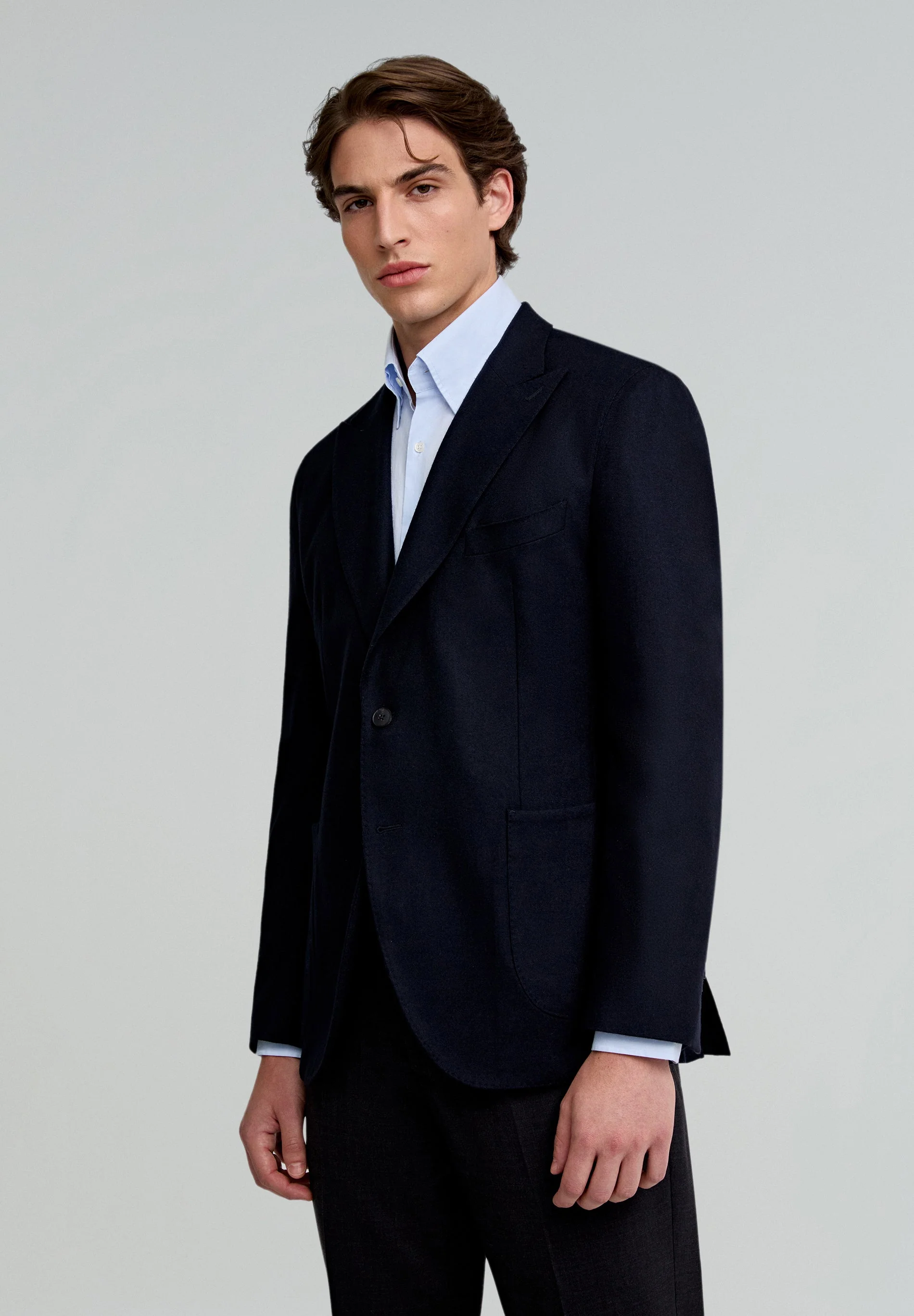 PREMIUM WOOL PEAK-LAPEL BLAZER - Image 4