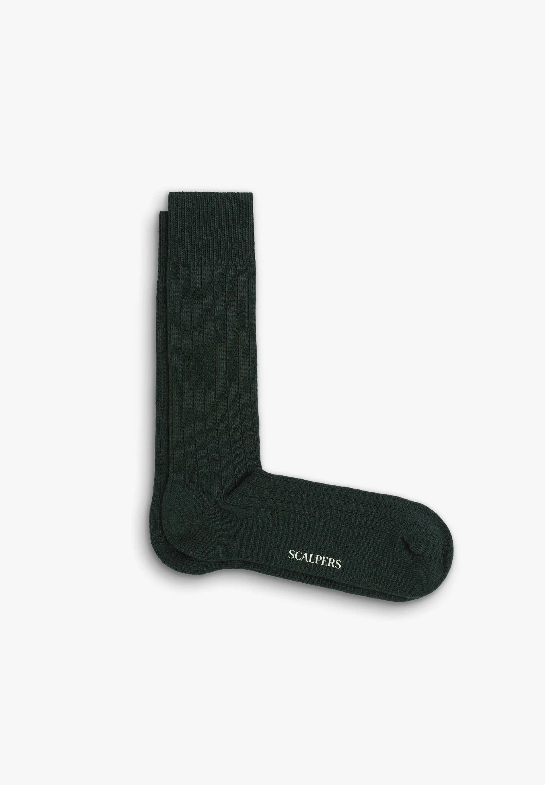 CASHMERE BLEND RIBBED SOCKS