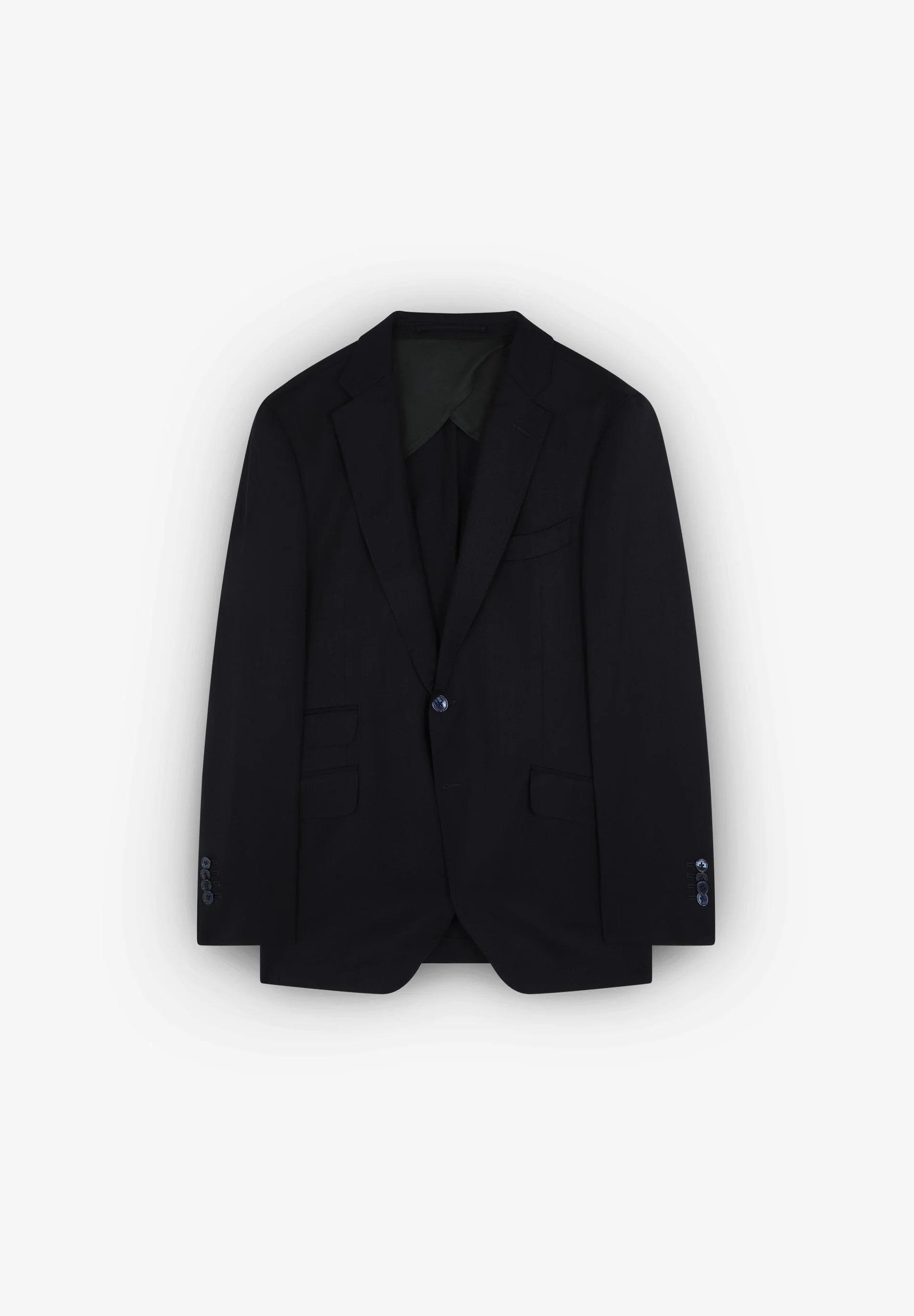 COSTUME EN LAINE BLEU MARINE - Image 4