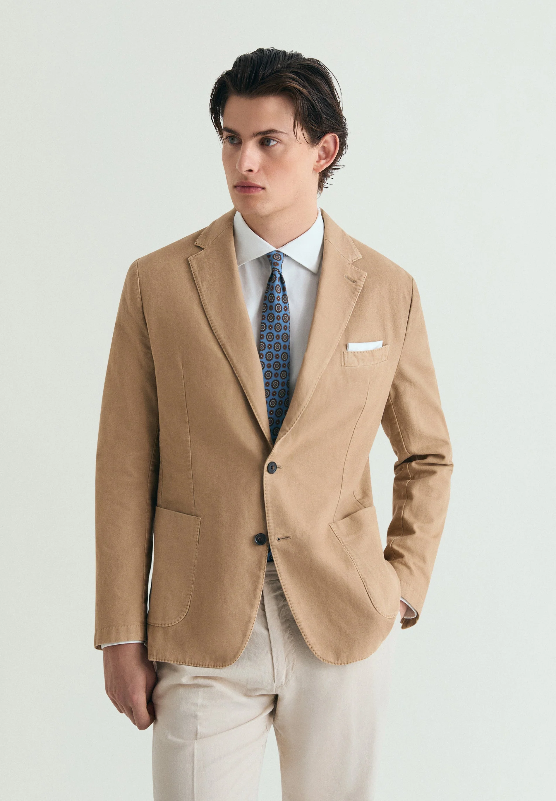 LIGHTWEIGHT COTTON BLAZER - Image 2