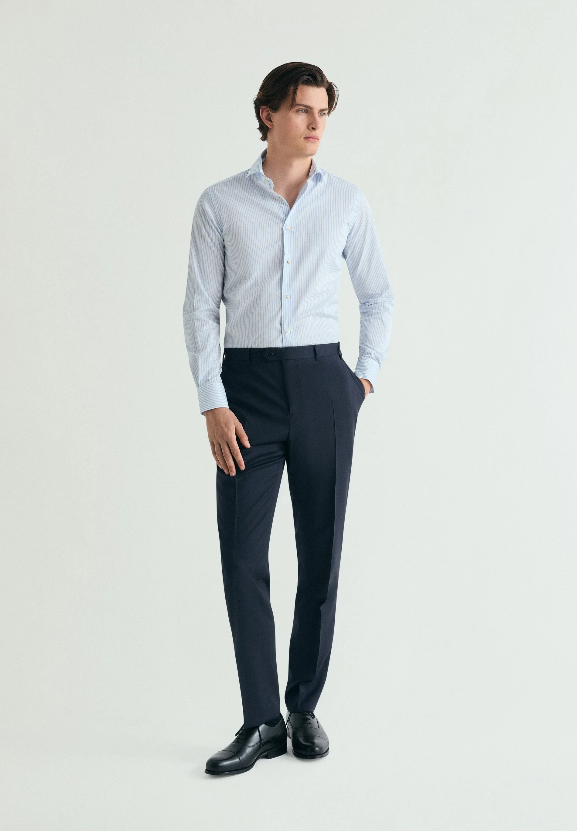 PREMIUM MICRO STRIPE DRESS SHIRT
