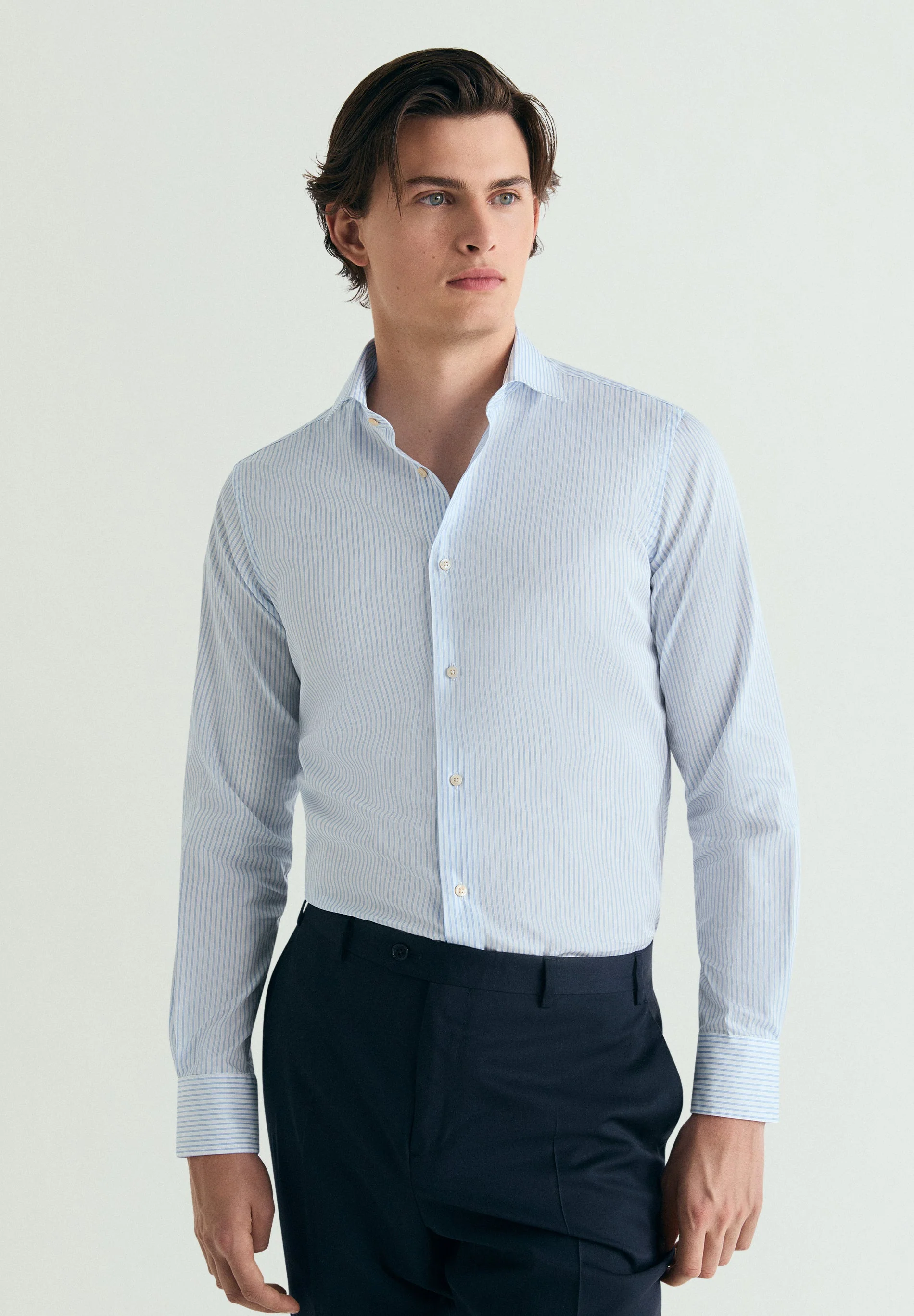 PREMIUM MICRO STRIPE DRESS SHIRT - Image 2