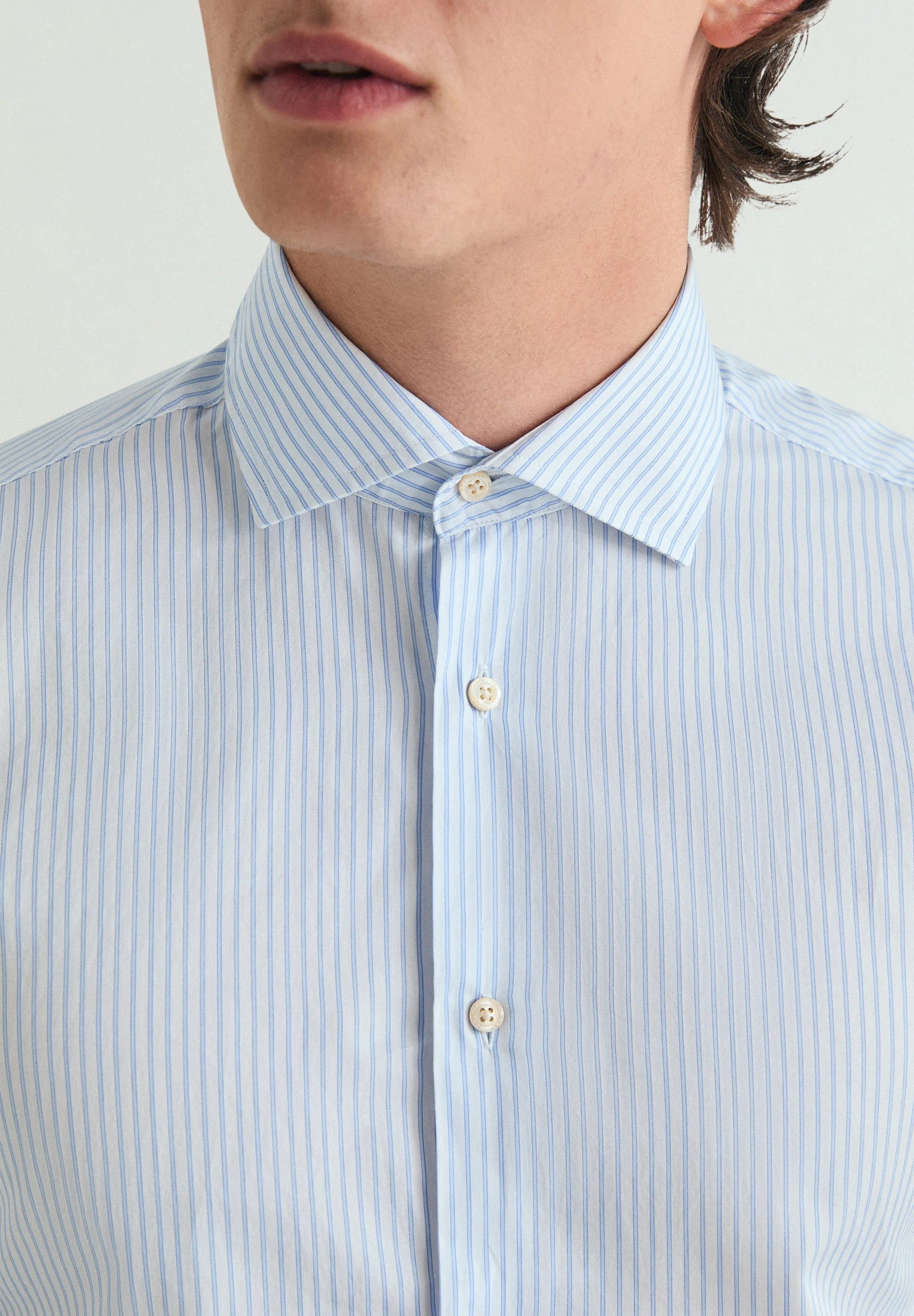 PREMIUM MICRO STRIPE DRESS SHIRT - Image 3