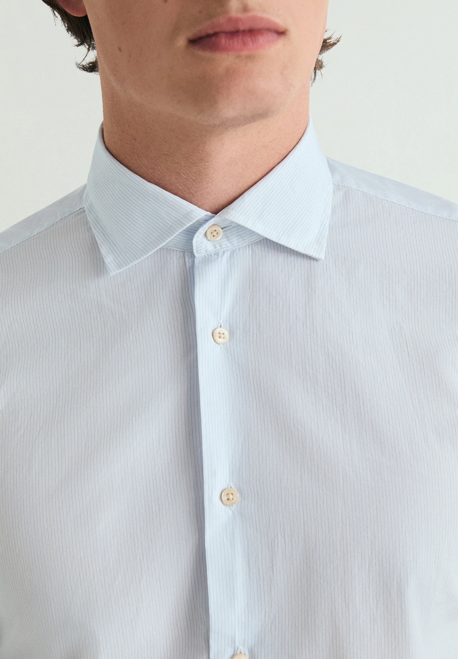 PREMIUM MICRO STRIPE DRESS SHIRT - Image 3