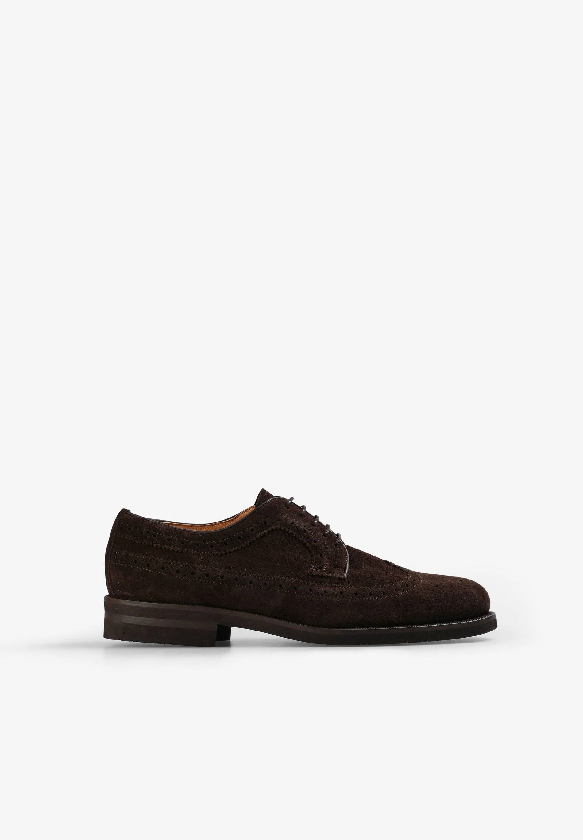 CONTRAST SUEDE DERBY SHOES