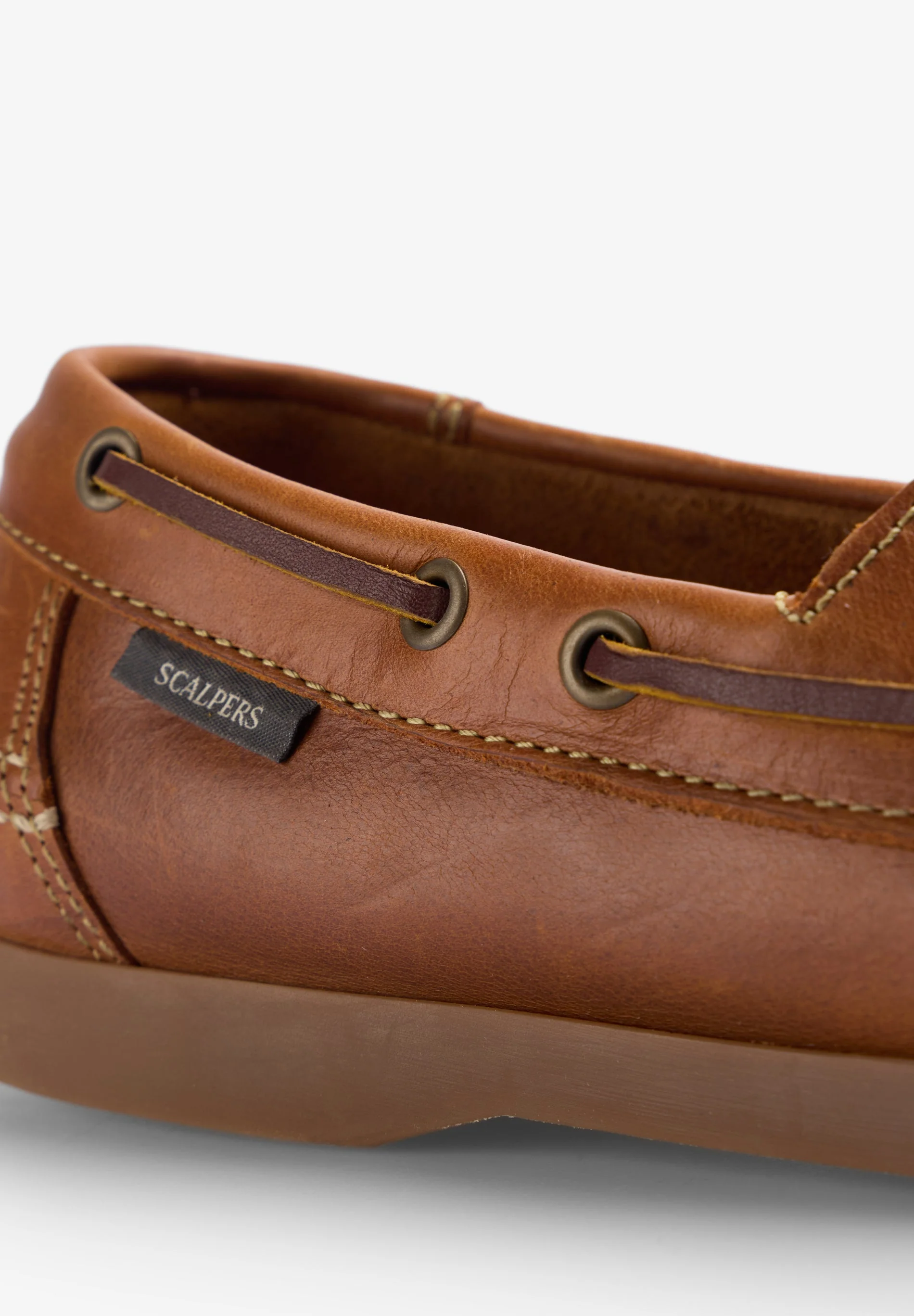 PLAIN LEATHER DECK SHOES - Image 6