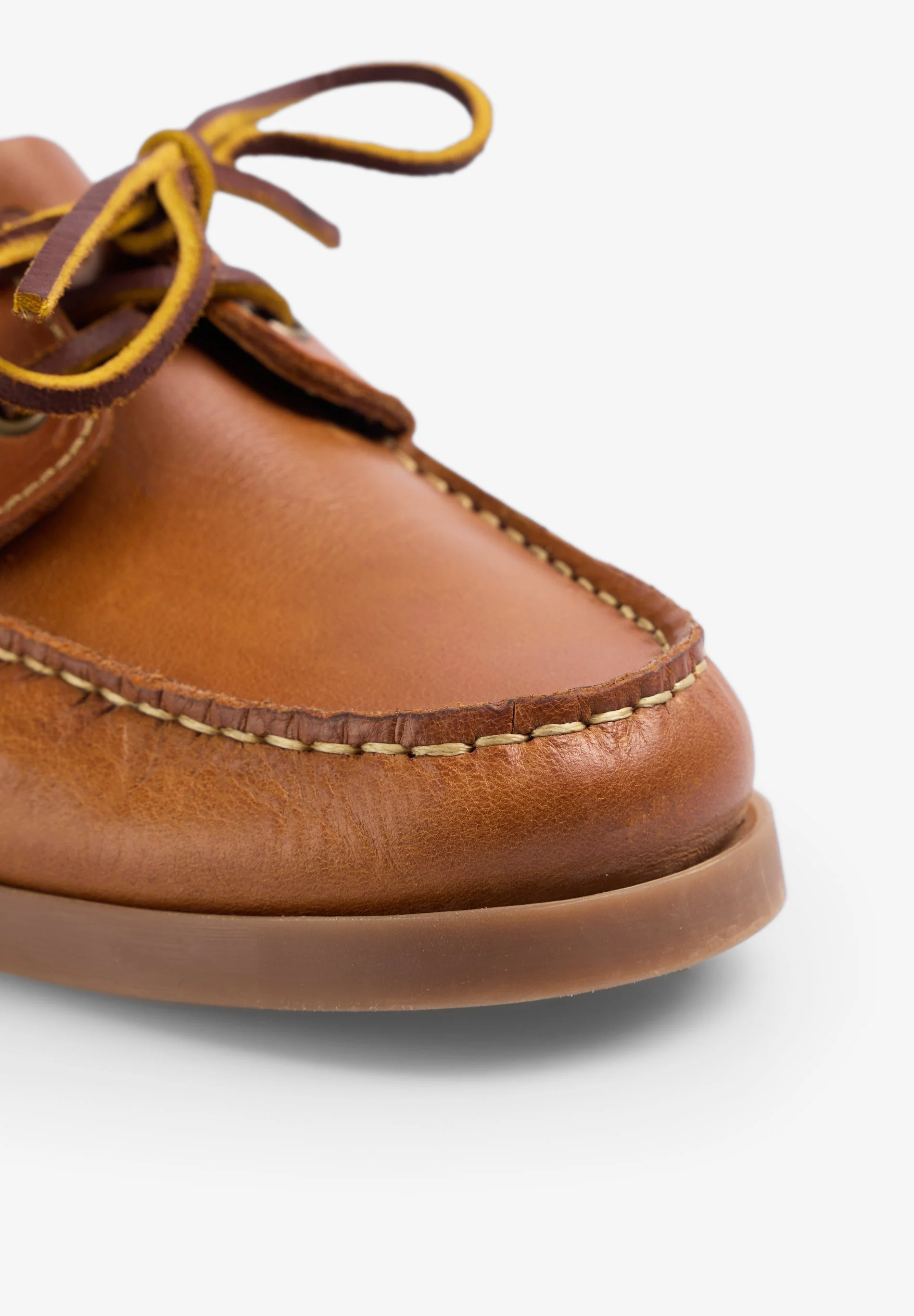 PLAIN LEATHER DECK SHOES - Image 7