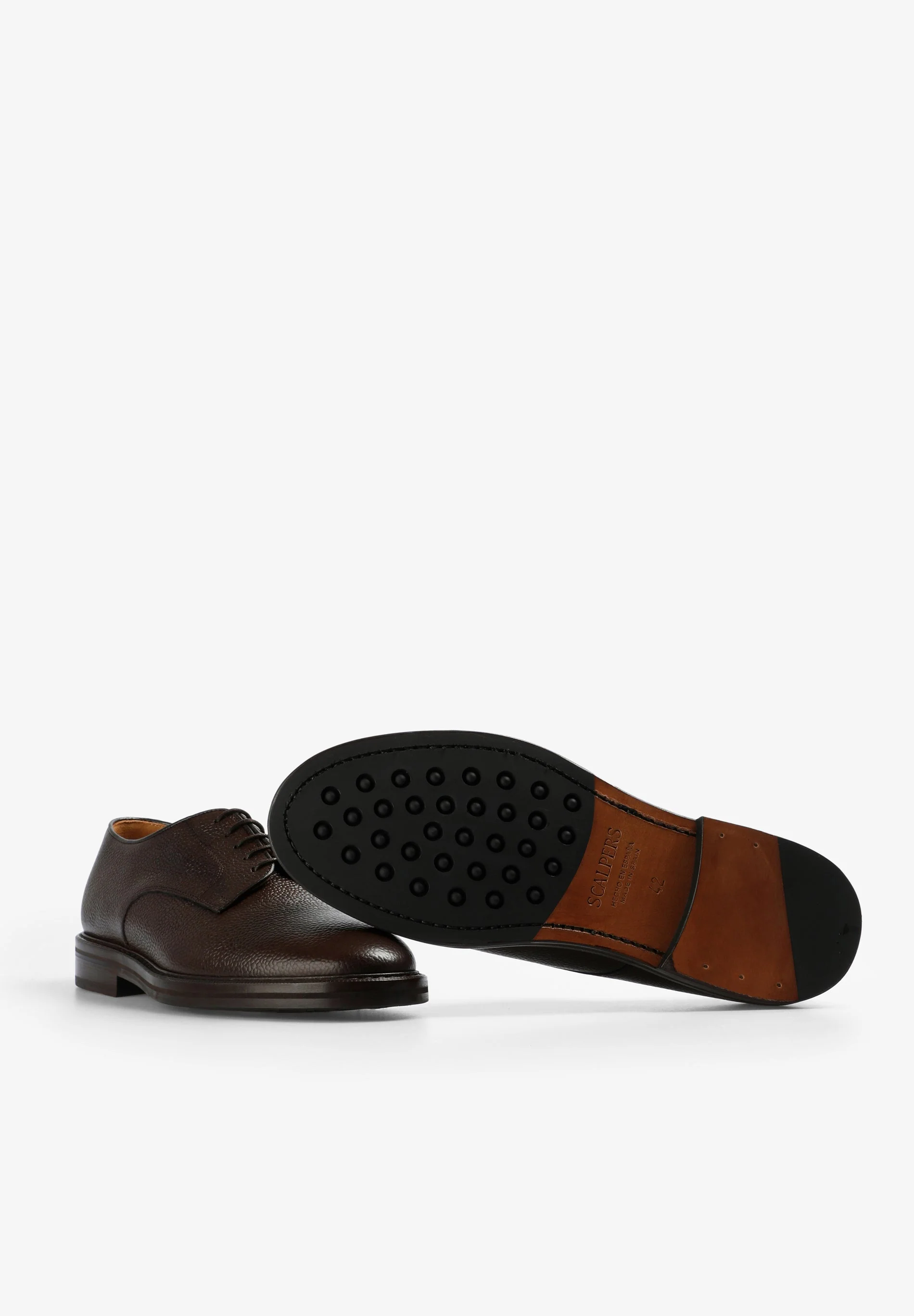 LEATHER DERBY SHOES - Image 4