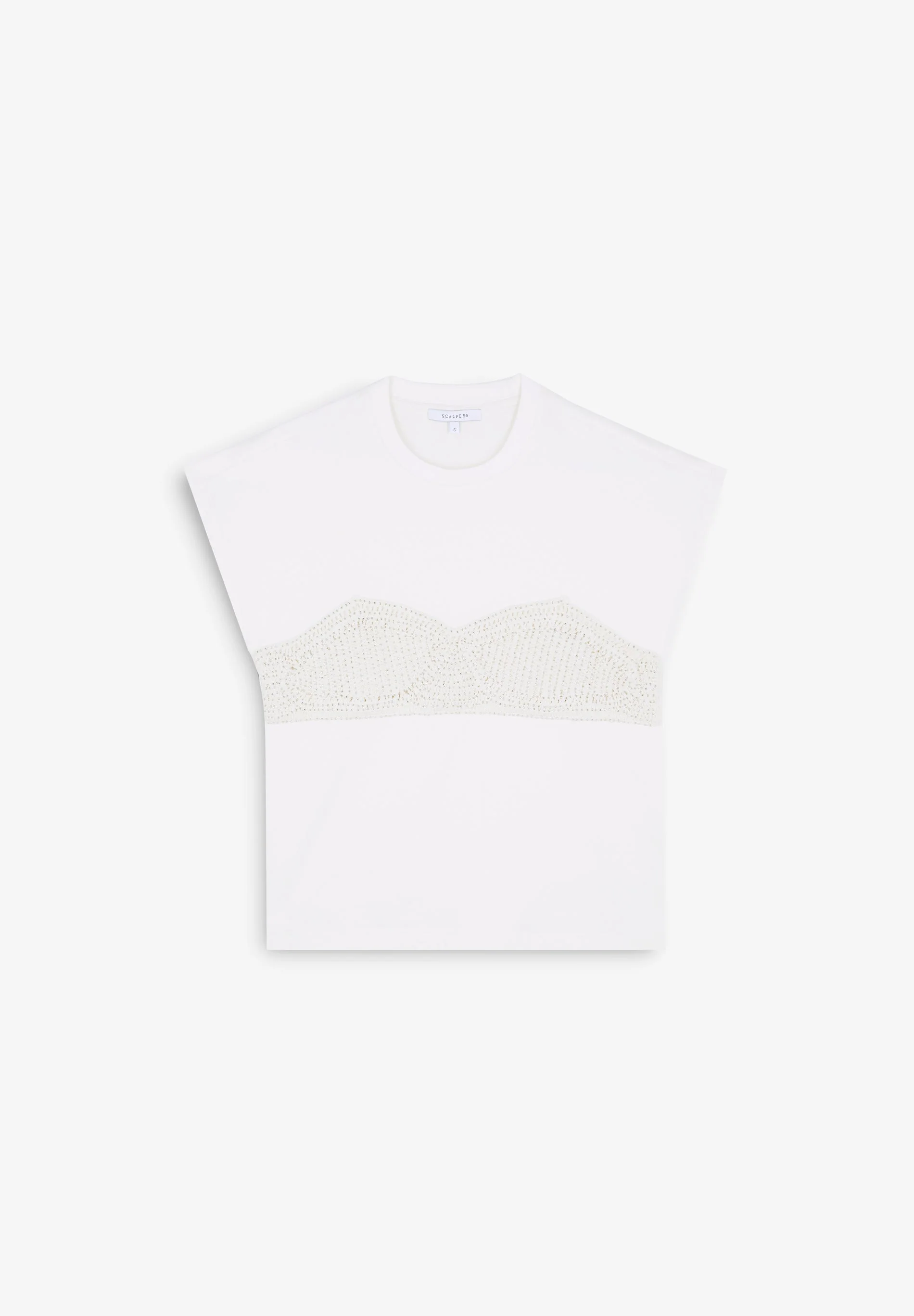 T-SHIRT WITH CROCHET DETAIL - Image 4