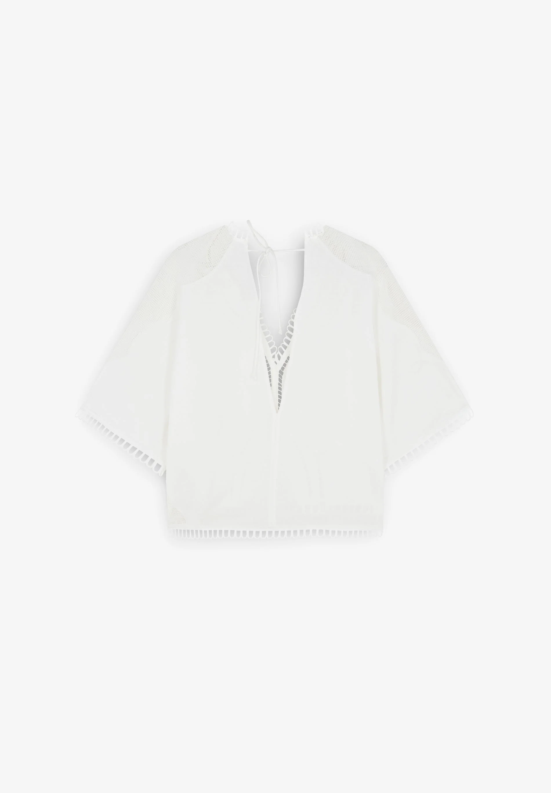BLOUSE WITH LACE DETAILS - Image 6