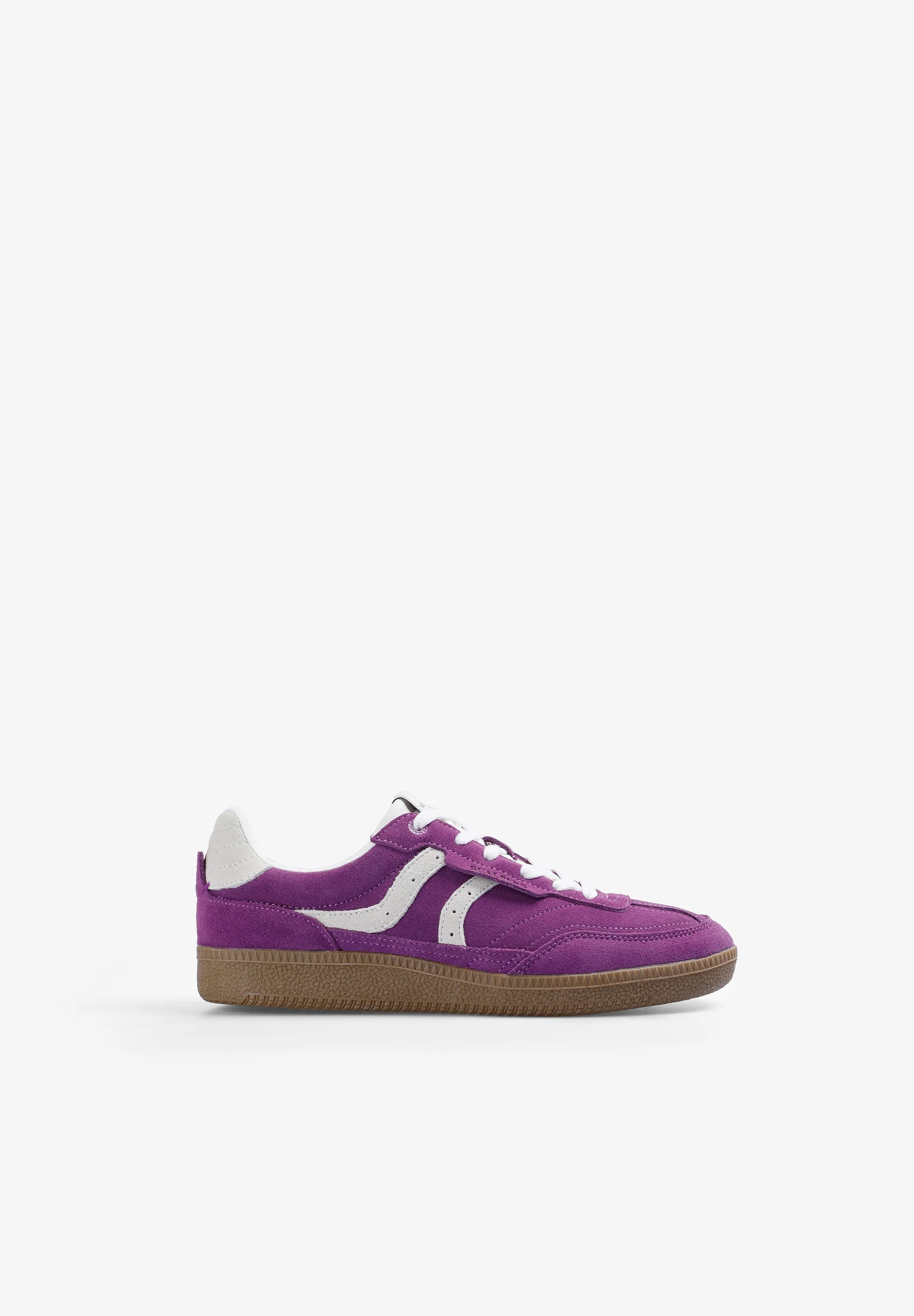 TWO-TONE LEATHER SNEAKERS