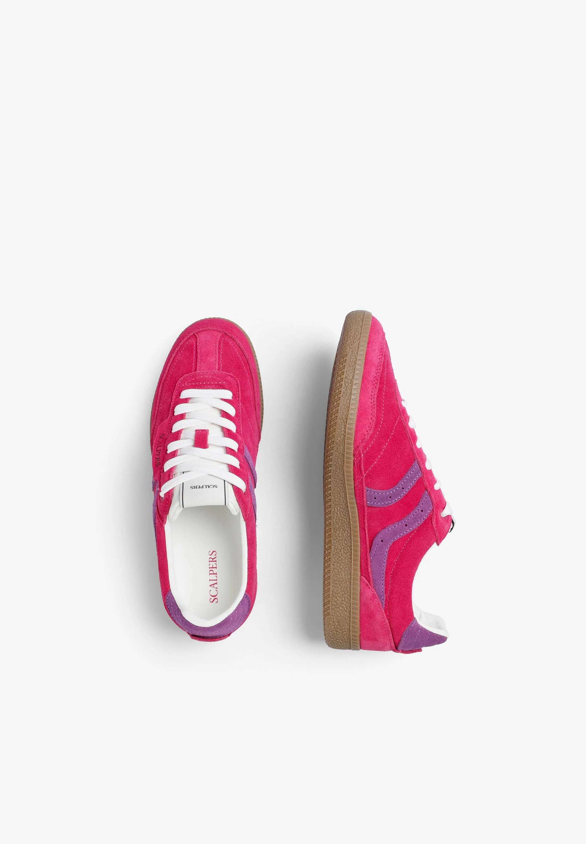 TWO-TONE LEATHER SNEAKERS - Image 8